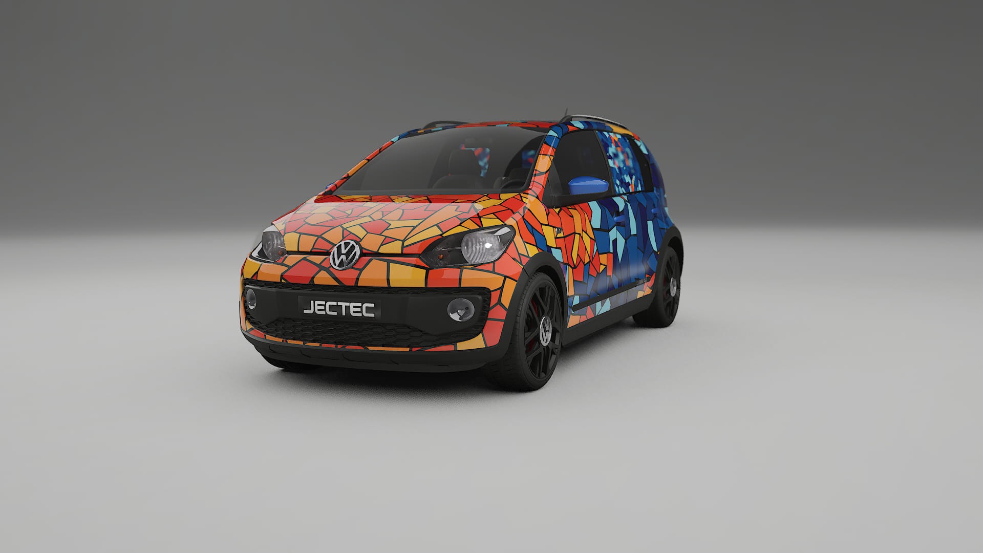 VW Cross Up BARCELONA – Designet Wrap PPF-sæt i printbart polyurethanfilm