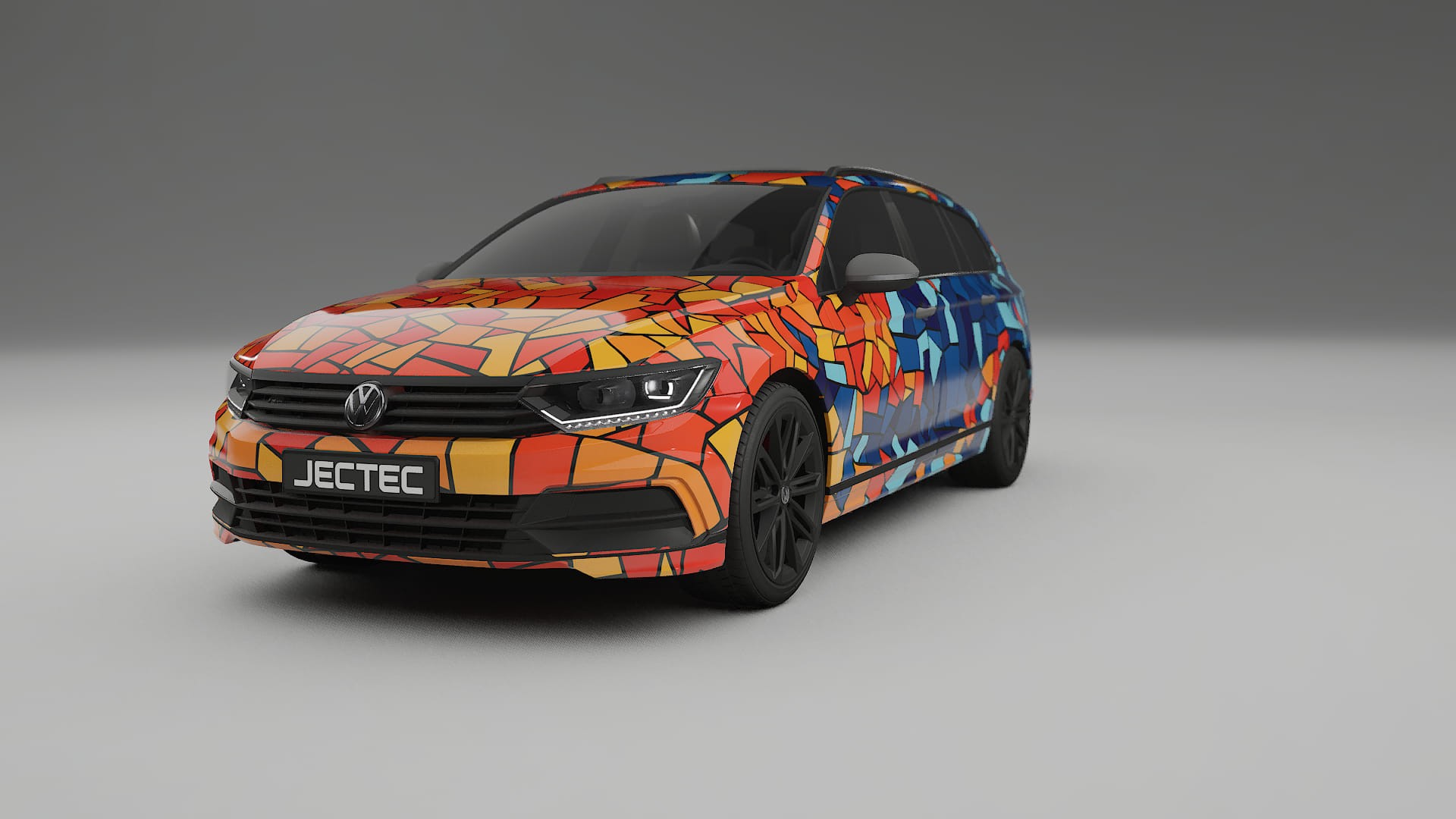 VW Passat VariantR B8 BARCELONA – Designet Wrap PPF-sæt i printbart polyurethanfilm