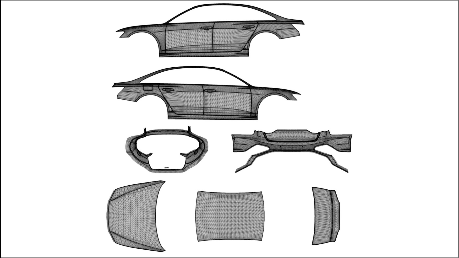 Audi A6 S-Line C8 VECTOR VIBE – Designet Wrap PPF-sæt i printbart polyurethanfilm
