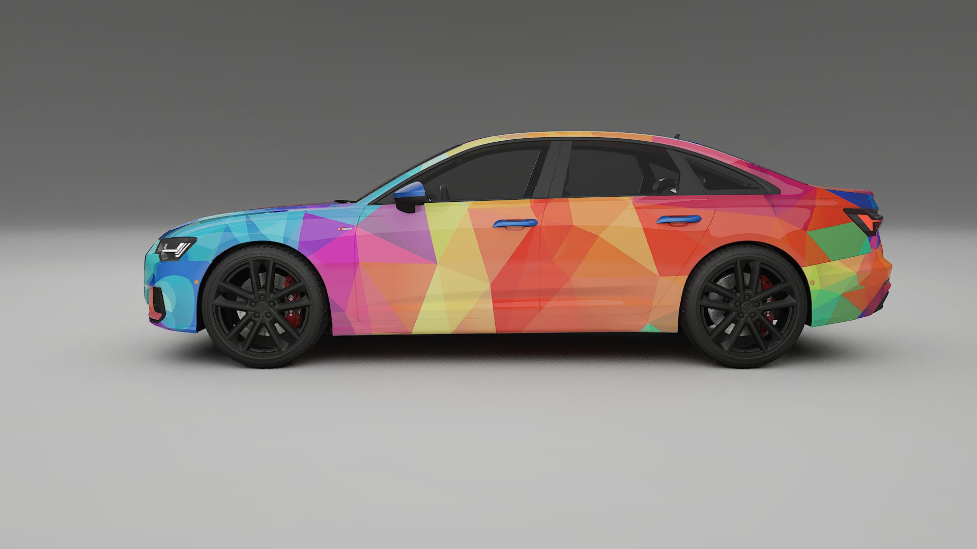 Audi A6 S-Line C8 VECTOR VIBE – Designet Wrap PPF-sæt i printbart polyurethanfilm