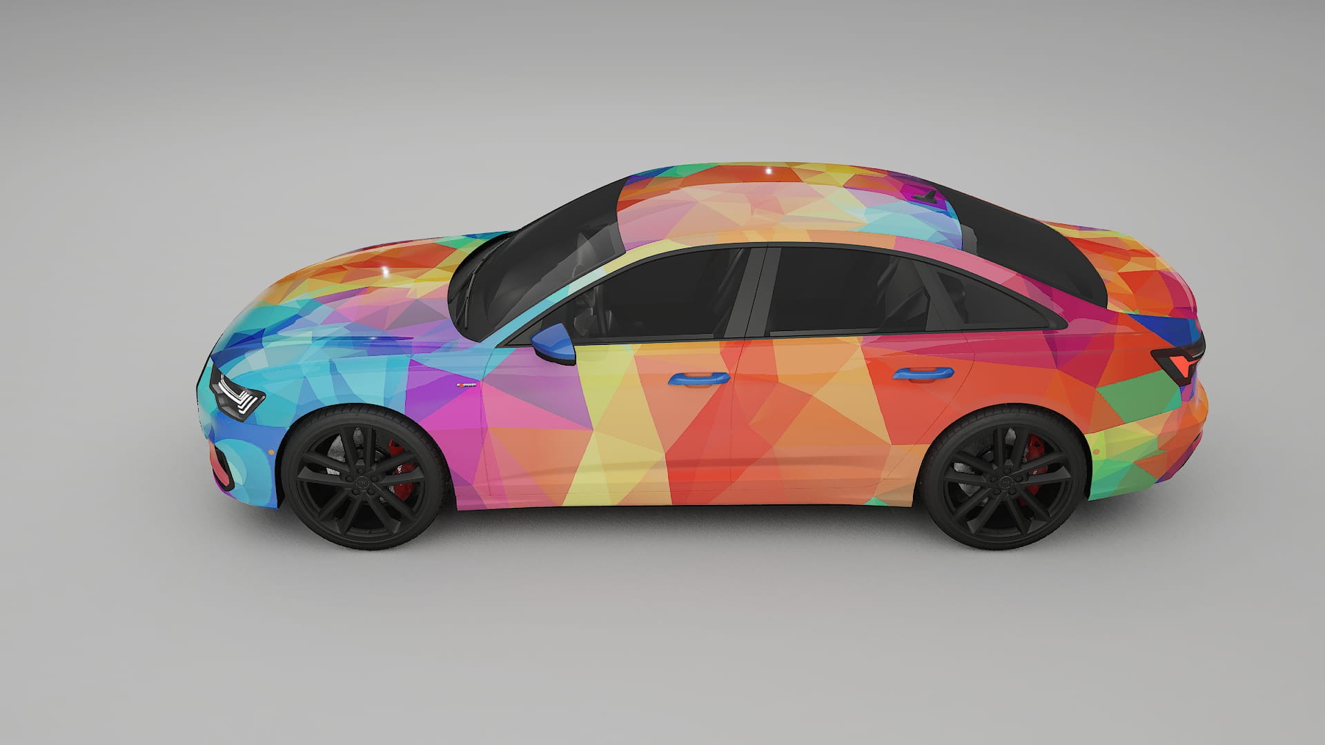 Audi A6 S-Line C8 VECTOR VIBE – Designet Wrap PPF-sæt i printbart polyurethanfilm