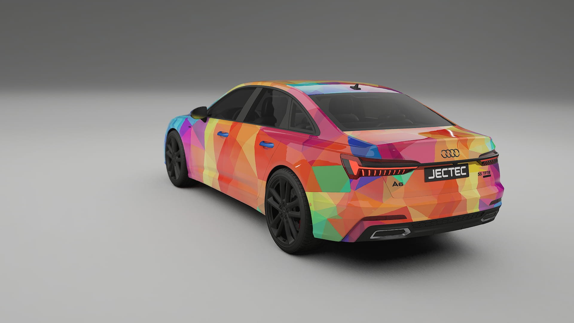 Audi A6 S-Line C8 VECTOR VIBE – Designet Wrap PPF-sæt i printbart polyurethanfilm