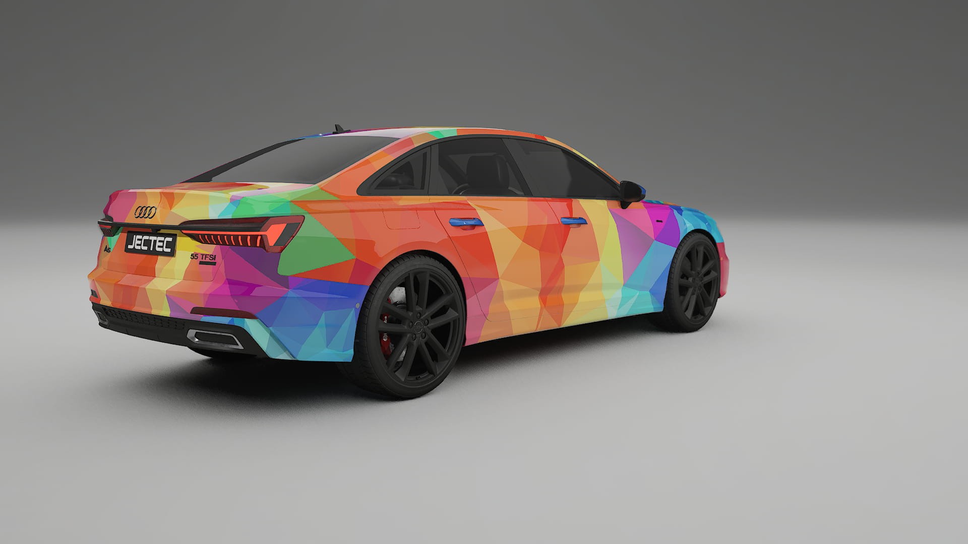 Audi A6 S-Line C8 VECTOR VIBE – Designet Wrap PPF-sæt i printbart polyurethanfilm