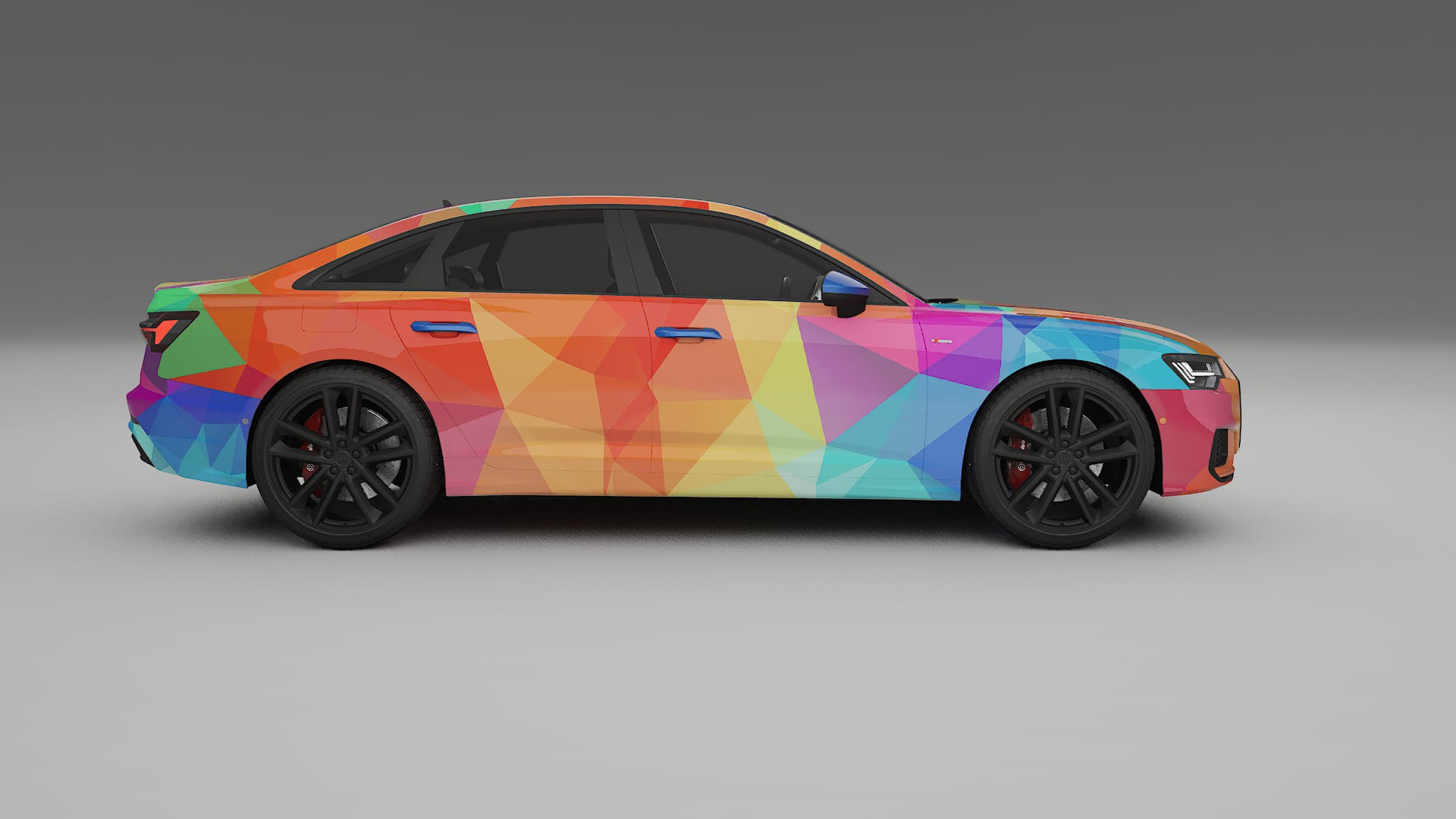 Audi A6 S-Line C8 VECTOR VIBE – Designet Wrap PPF-sæt i printbart polyurethanfilm