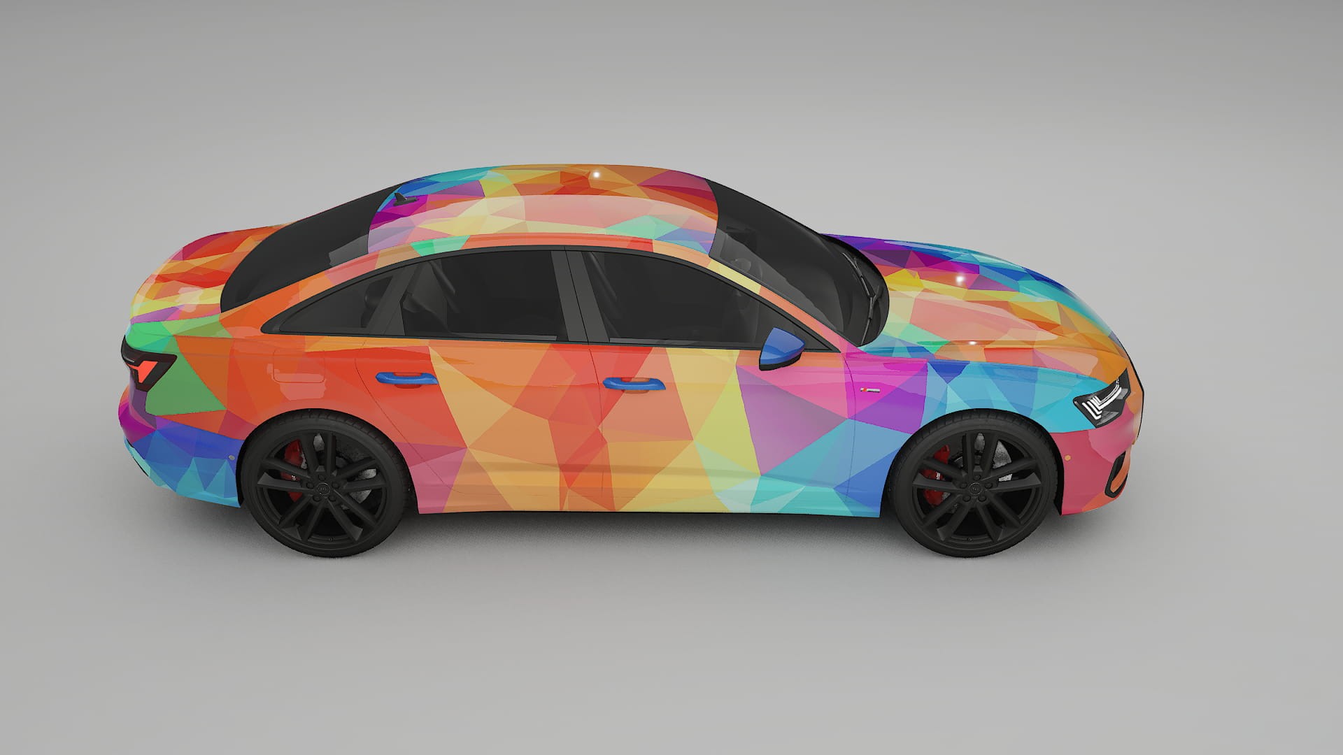 Audi A6 S-Line C8 VECTOR VIBE – Designet Wrap PPF-sæt i printbart polyurethanfilm