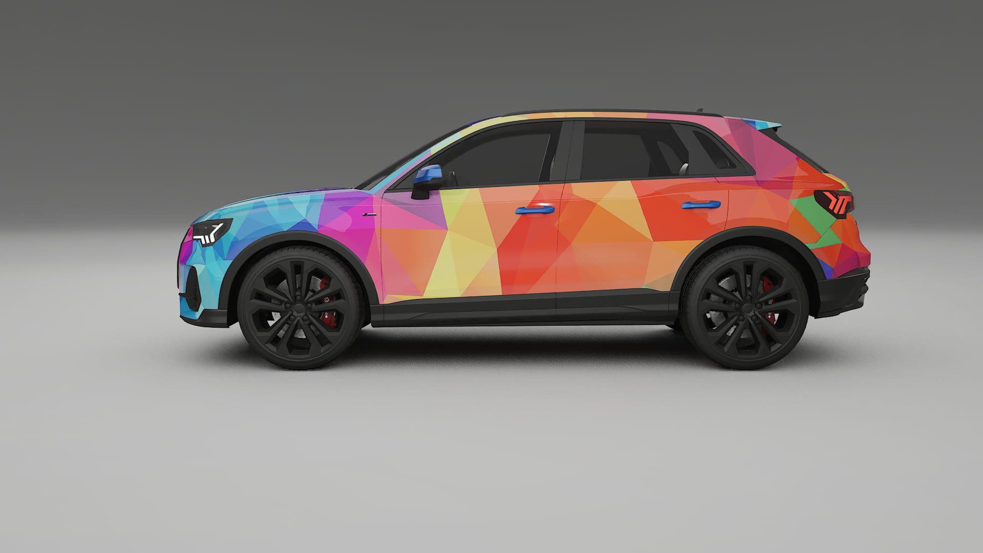Audi Q3 S-Line F3 VECTOR VIBE – Designet Wrap PPF-sæt i printbart polyurethanfilm