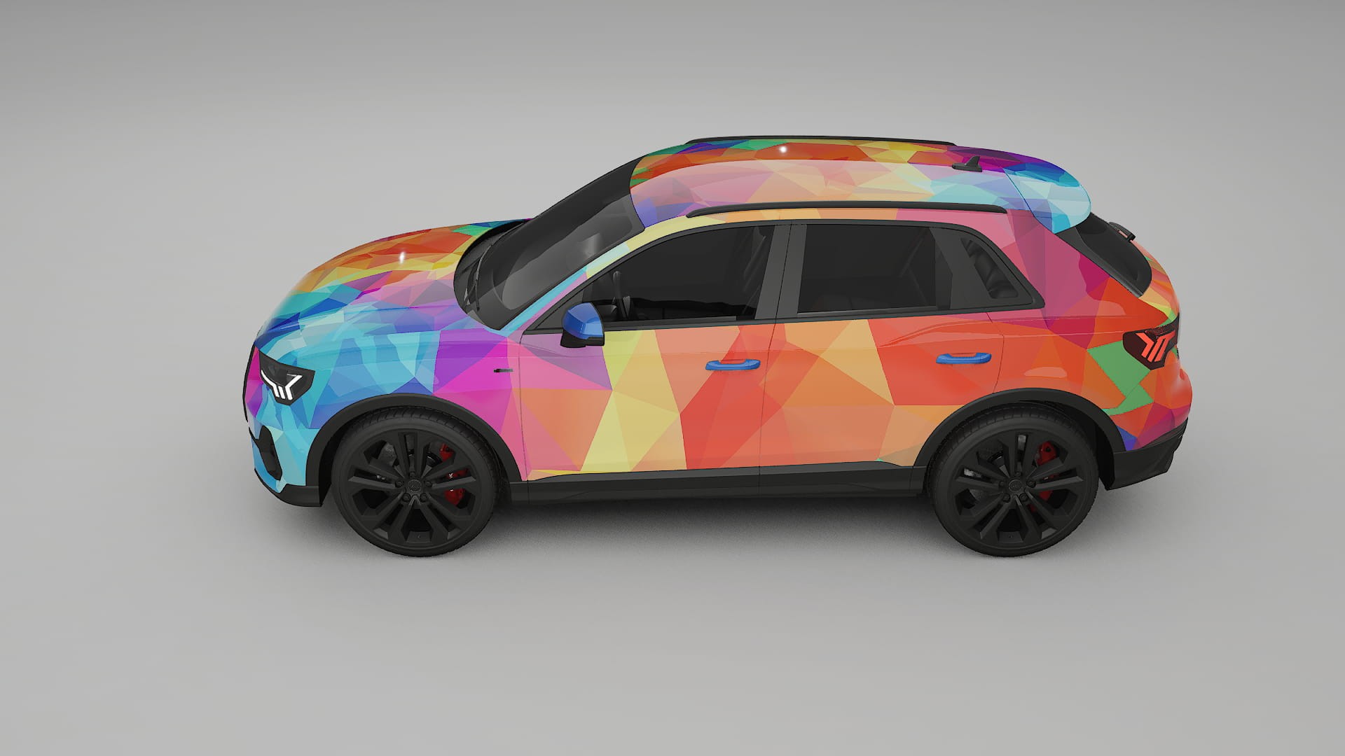 Audi Q3 S-Line F3 VECTOR VIBE – Designet Wrap PPF-sæt i printbart polyurethanfilm
