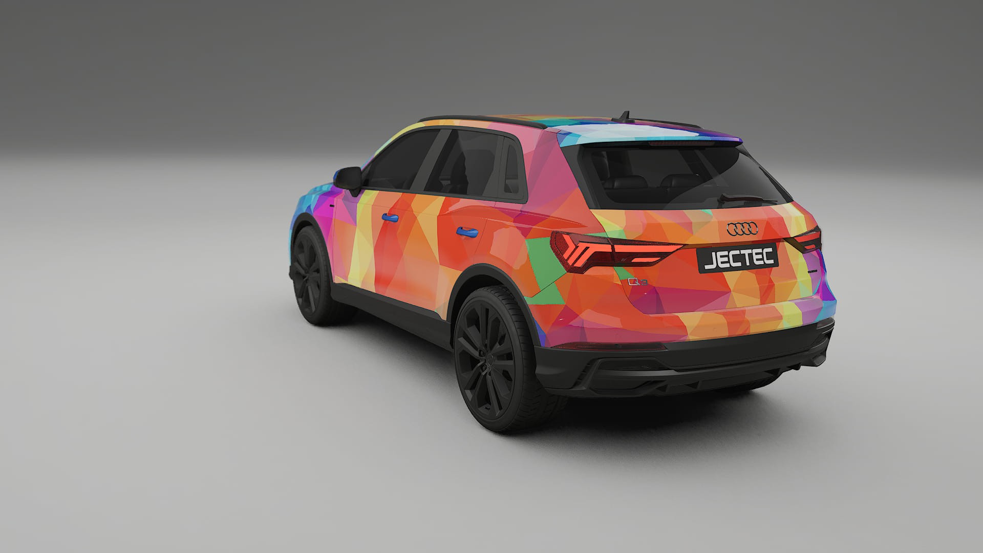 Audi Q3 S-Line F3 VECTOR VIBE – Designet Wrap PPF-sæt i printbart polyurethanfilm