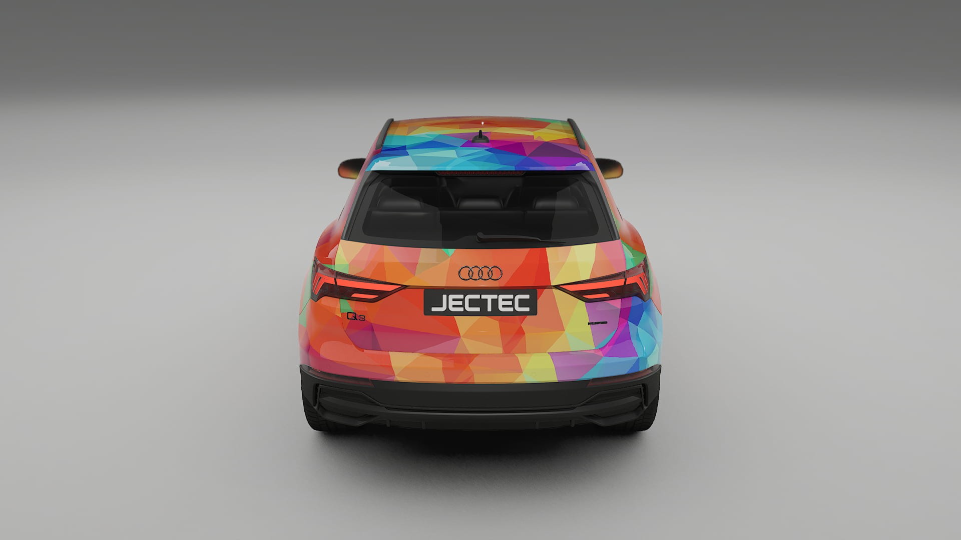 Audi Q3 S-Line F3 VECTOR VIBE – Designet Wrap PPF-sæt i printbart polyurethanfilm