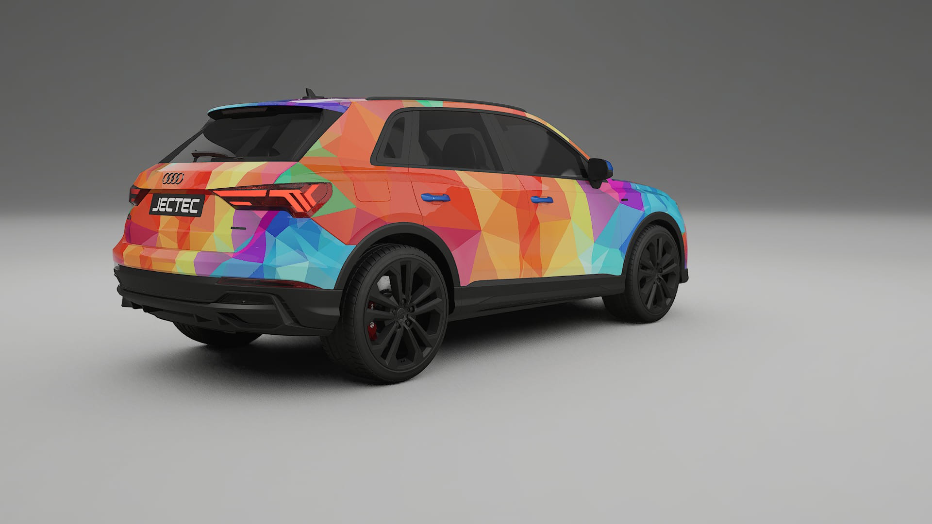 Audi Q3 S-Line F3 VECTOR VIBE – Designet Wrap PPF-sæt i printbart polyurethanfilm