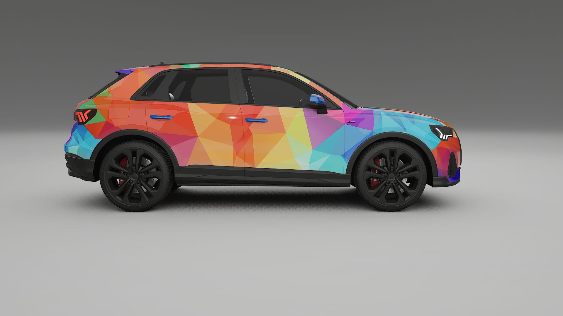 Audi Q3 S-Line F3 VECTOR VIBE – Designet Wrap PPF-sæt i printbart polyurethanfilm