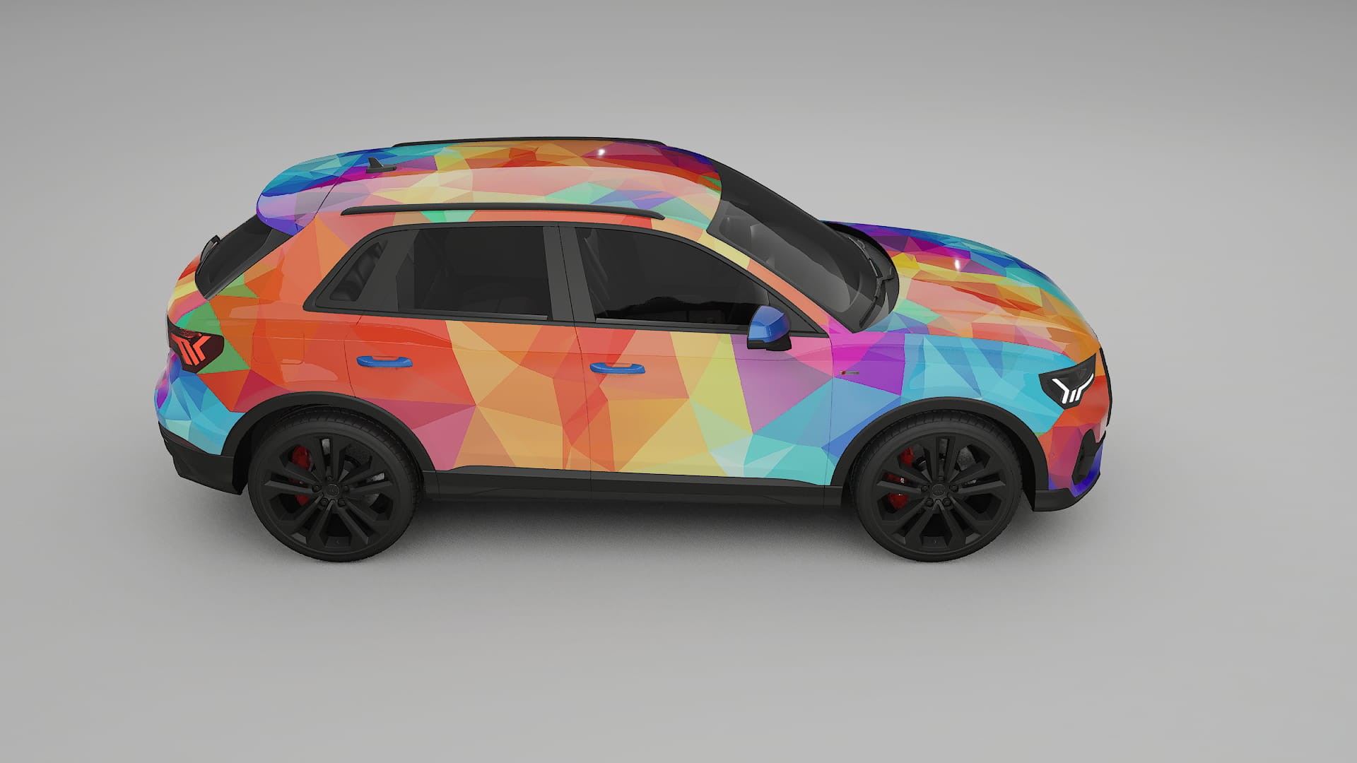Audi Q3 S-Line F3 VECTOR VIBE – Designet Wrap PPF-sæt i printbart polyurethanfilm