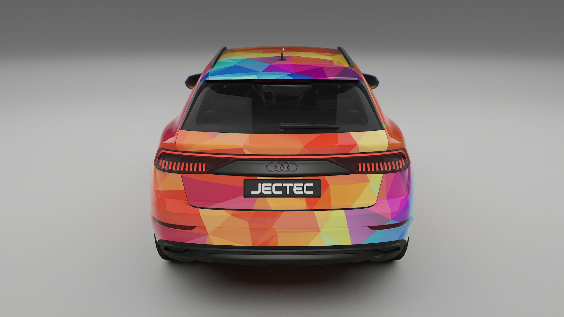 Audi Q8 F1 prefacelift pre-LCI VECTOR VIBE – Designet Wrap PPF-sæt i printbart polyurethanfilm