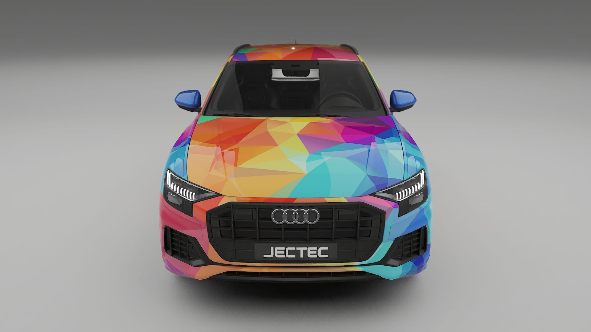 Audi Q8 F1 prefacelift pre-LCI VECTOR VIBE – Designet Wrap PPF-sæt i printbart polyurethanfilm