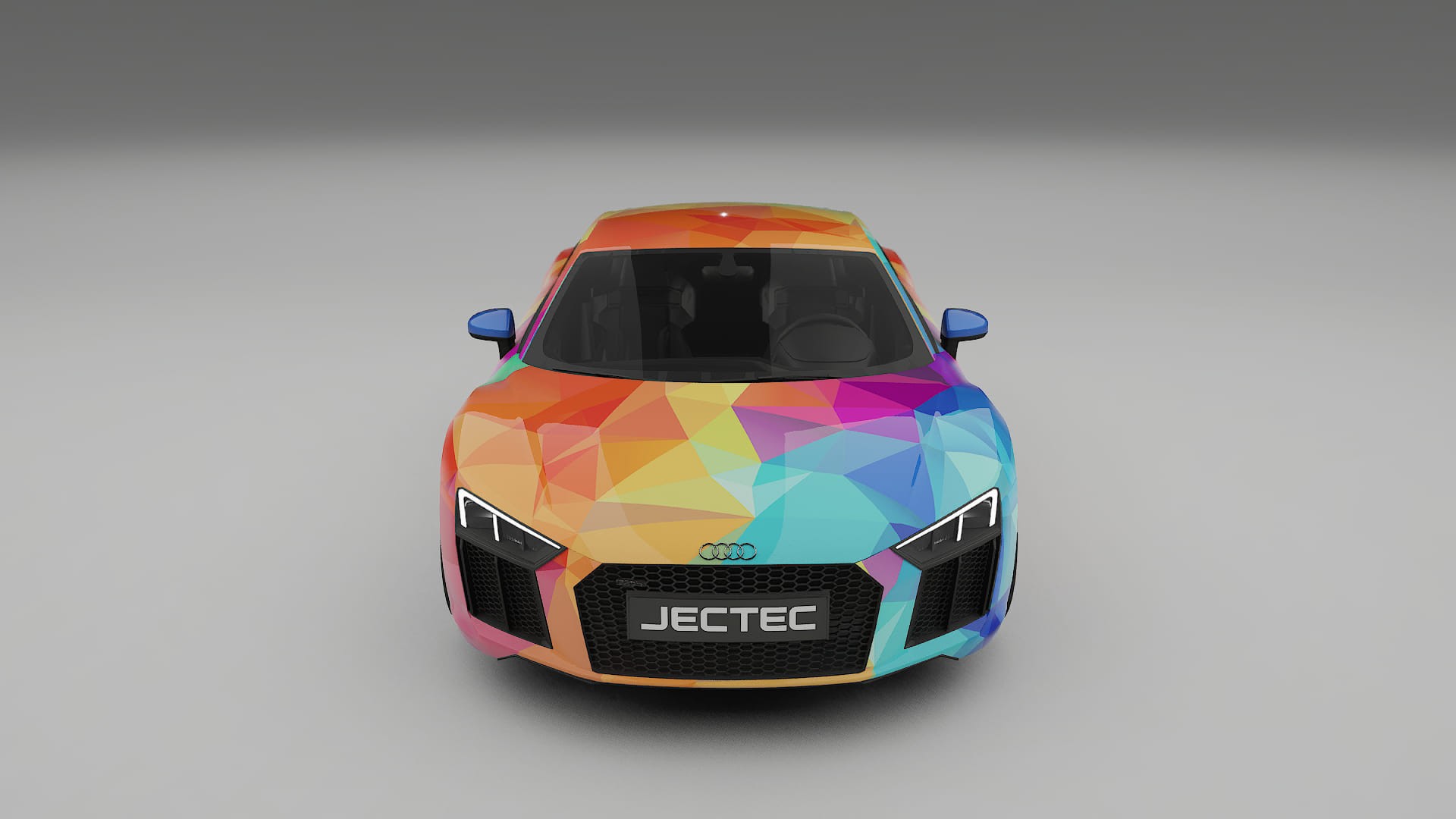 Audi R8 typ-4S prefacelift pre-LCI VECTOR VIBE – Designet Wrap PPF-sæt i printbart polyurethanfilm
