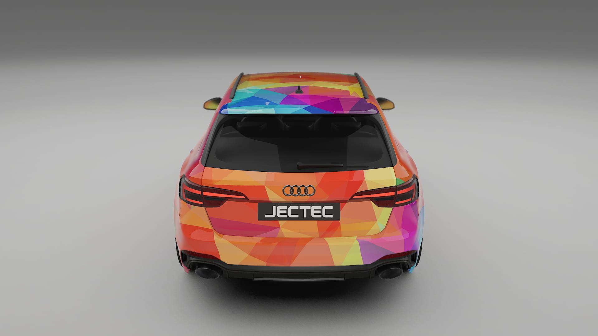 Audi RS4 Avant B9 prefacelift pre-LCI VECTOR VIBE – Designet Wrap PPF-sæt i printbart polyurethanfilm