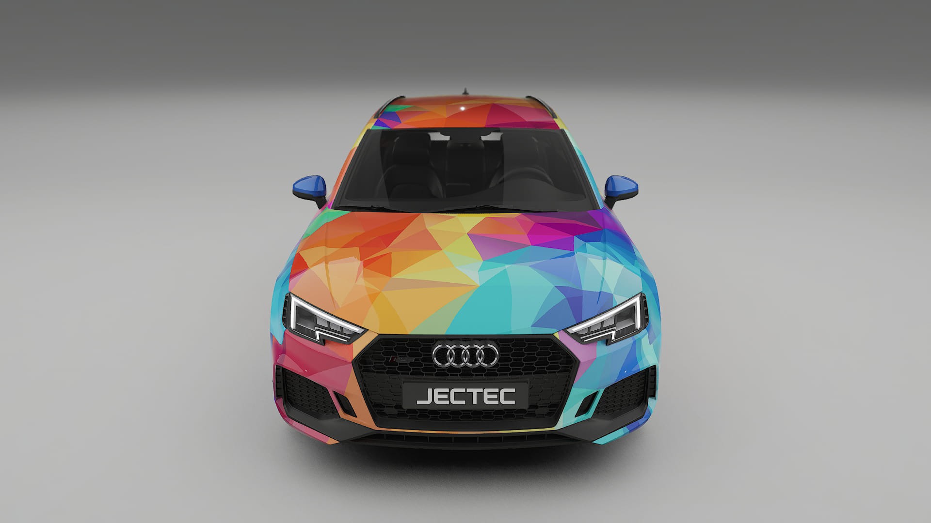 Audi RS4 Avant B9 prefacelift pre-LCI VECTOR VIBE – Designet Wrap PPF-sæt i printbart polyurethanfilm