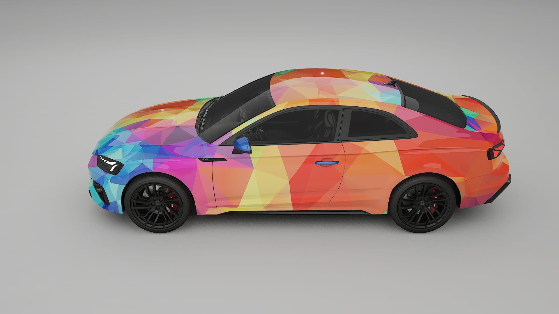 Audi RS5 Coupe B9 facelift pre-LCI VECTOR VIBE – Designet Wrap PPF-sæt i printbart polyurethanfilm