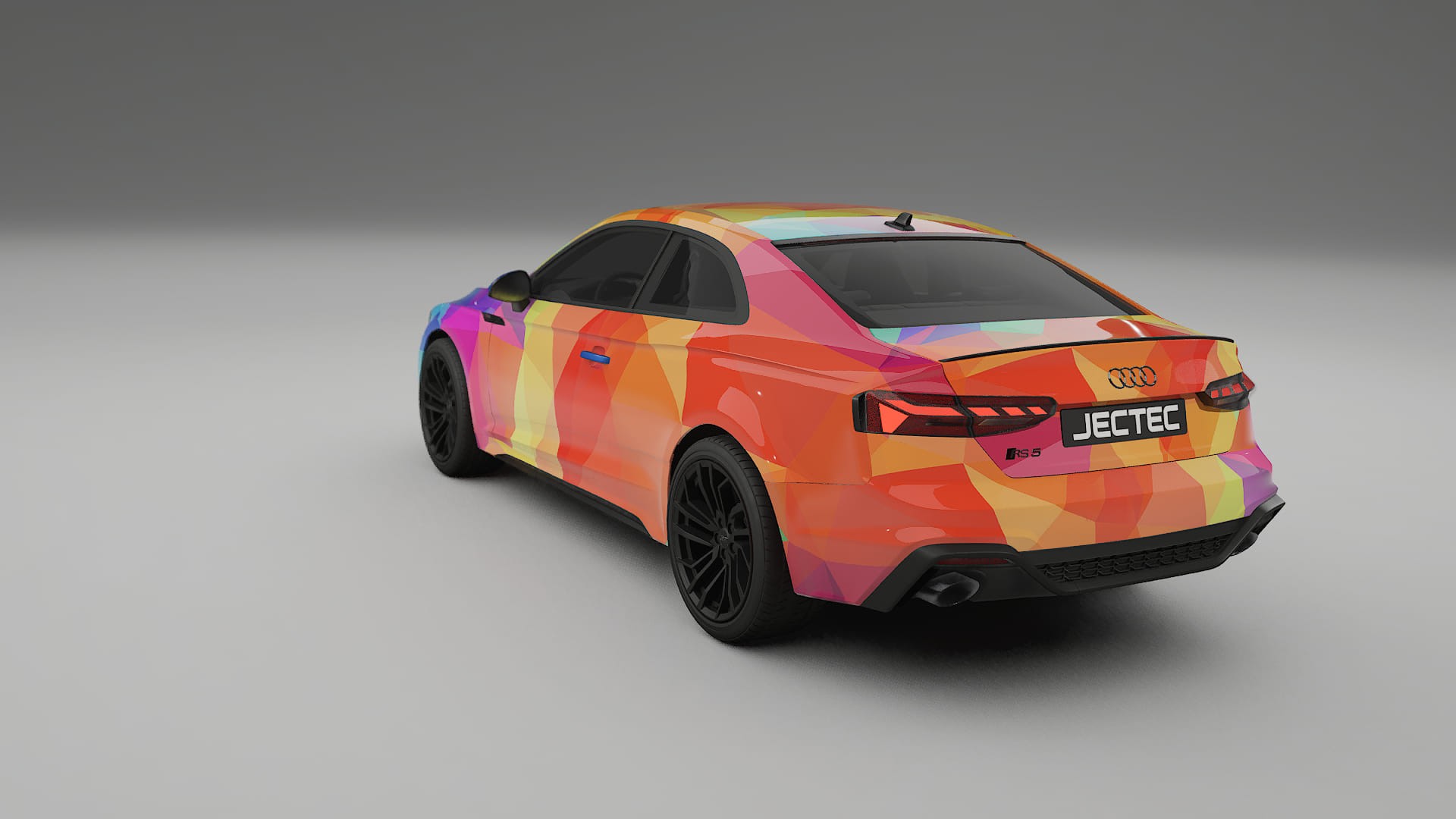 Audi RS5 Coupe B9 facelift pre-LCI VECTOR VIBE – Designet Wrap PPF-sæt i printbart polyurethanfilm