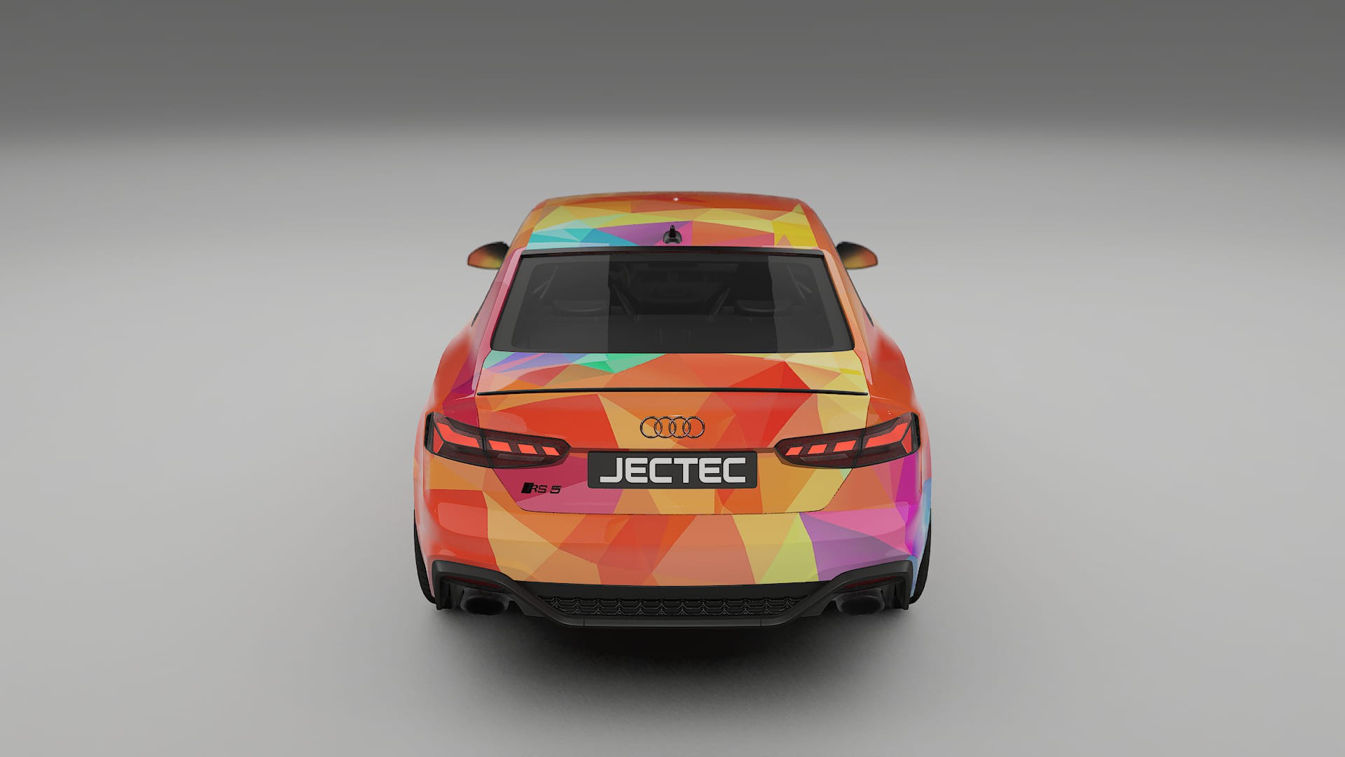 Audi RS5 Coupe B9 facelift pre-LCI VECTOR VIBE – Designet Wrap PPF-sæt i printbart polyurethanfilm