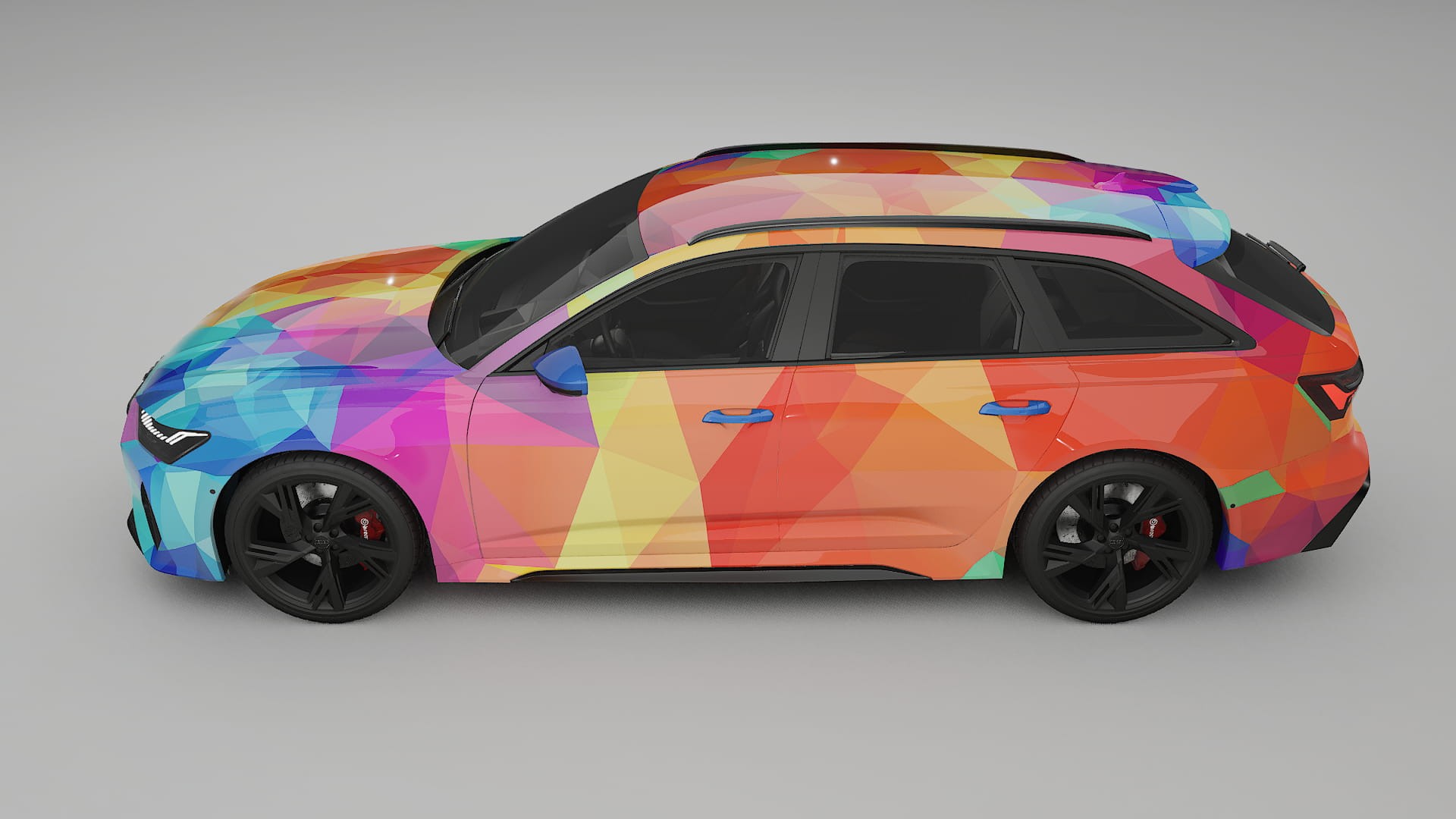 Audi RS6 Avant C8 facelift LCI VECTOR VIBE – Designet Wrap PPF-sæt i printbart polyurethanfilm
