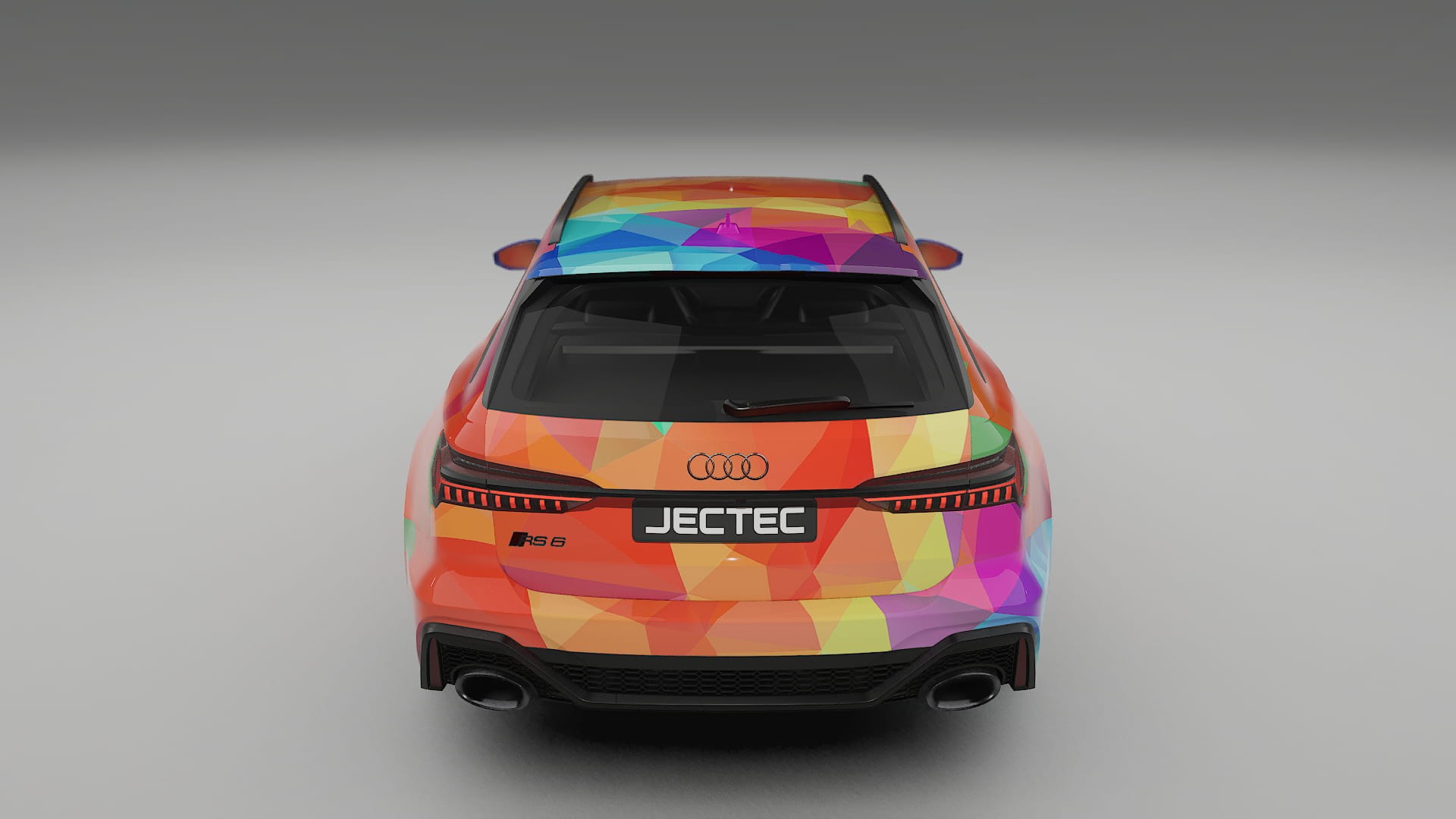 Audi RS6 Avant C8 facelift LCI VECTOR VIBE – Designet Wrap PPF-sæt i printbart polyurethanfilm