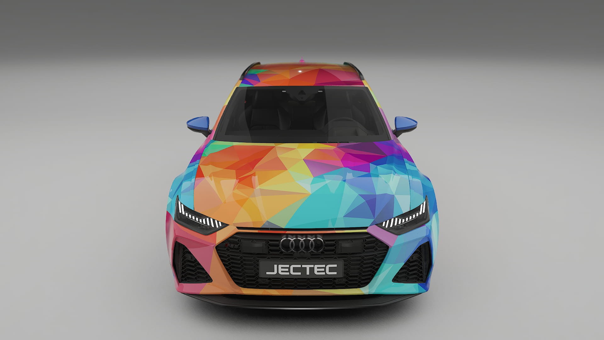 Audi RS6 Avant C8 facelift LCI VECTOR VIBE – Designet Wrap PPF-sæt i printbart polyurethanfilm
