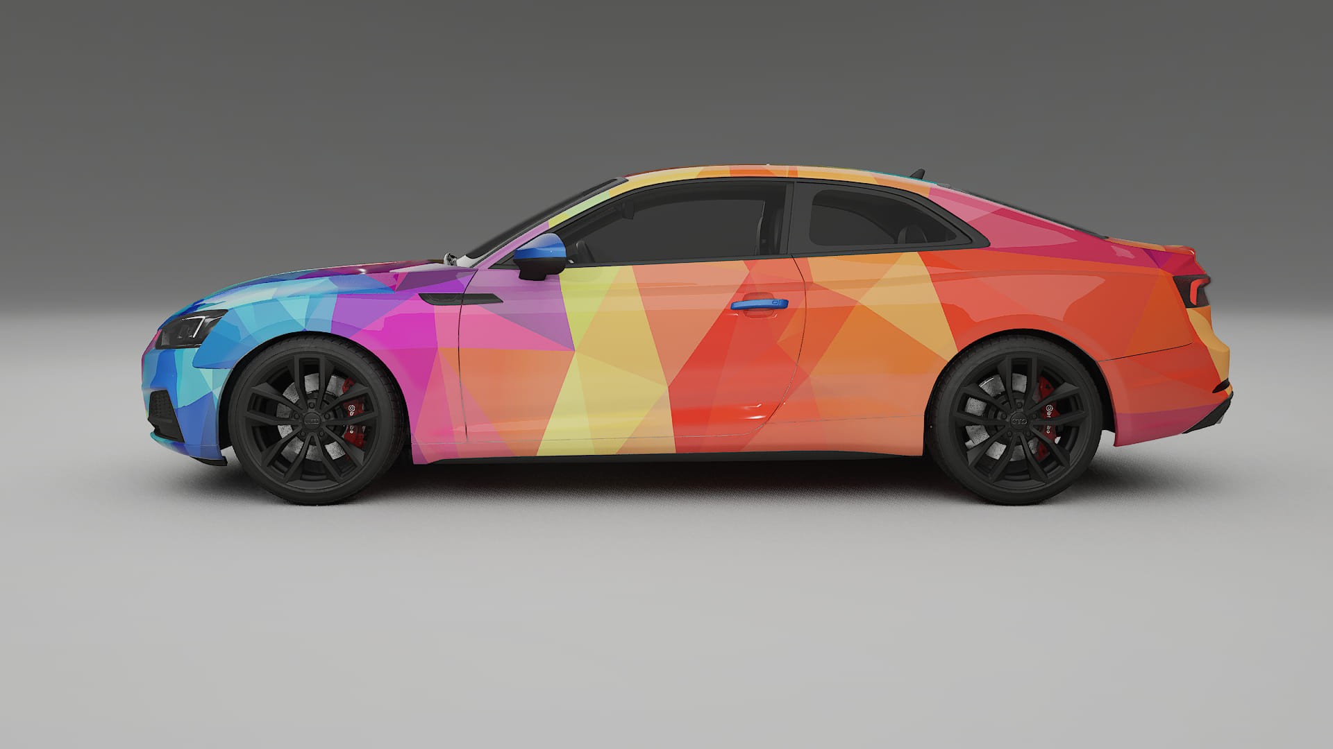 Audi S5 B9 prefacelift pre-LCI VECTOR VIBE – Designet Wrap PPF-sæt i printbart polyurethanfilm