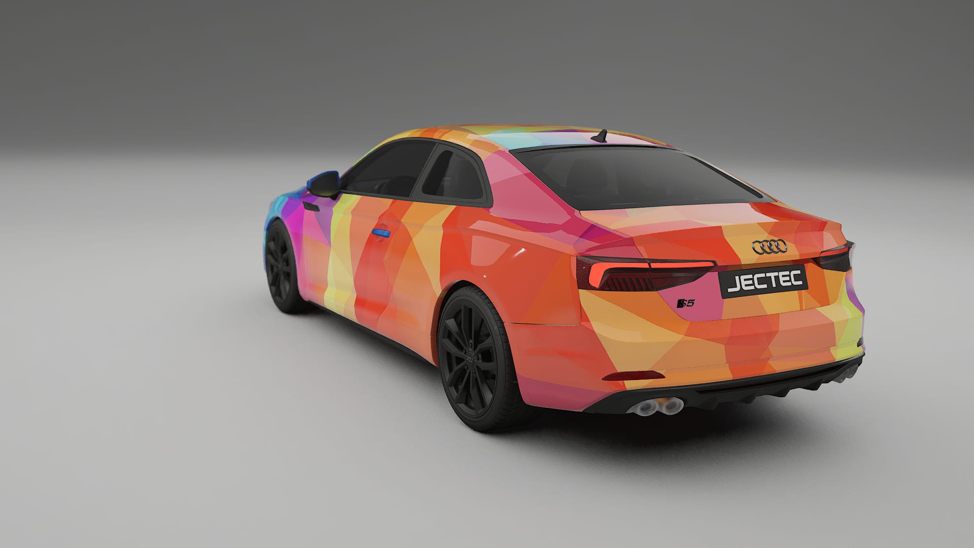 Audi S5 B9 prefacelift pre-LCI VECTOR VIBE – Designet Wrap PPF-sæt i printbart polyurethanfilm