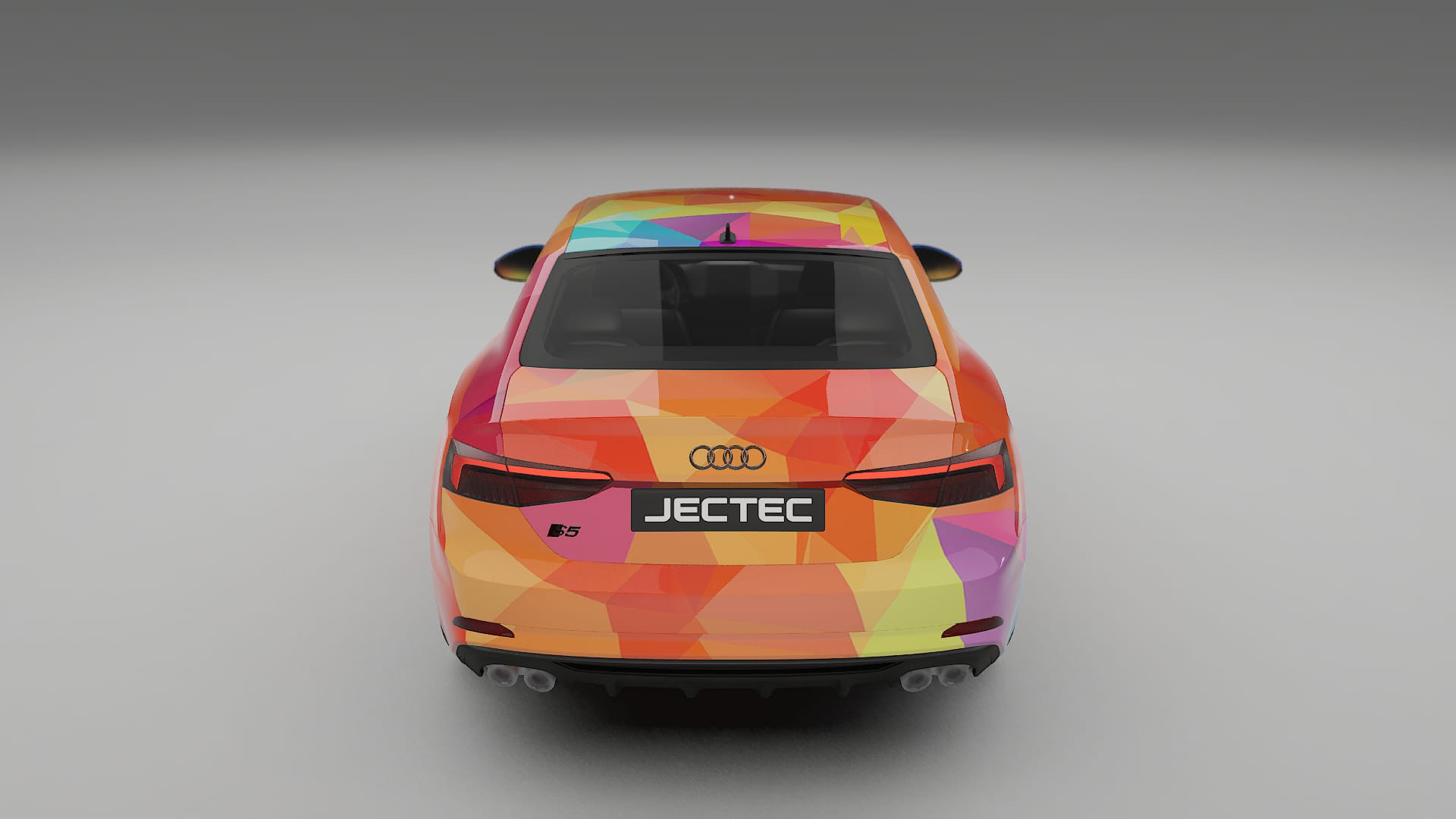 Audi S5 B9 prefacelift pre-LCI VECTOR VIBE – Designet Wrap PPF-sæt i printbart polyurethanfilm