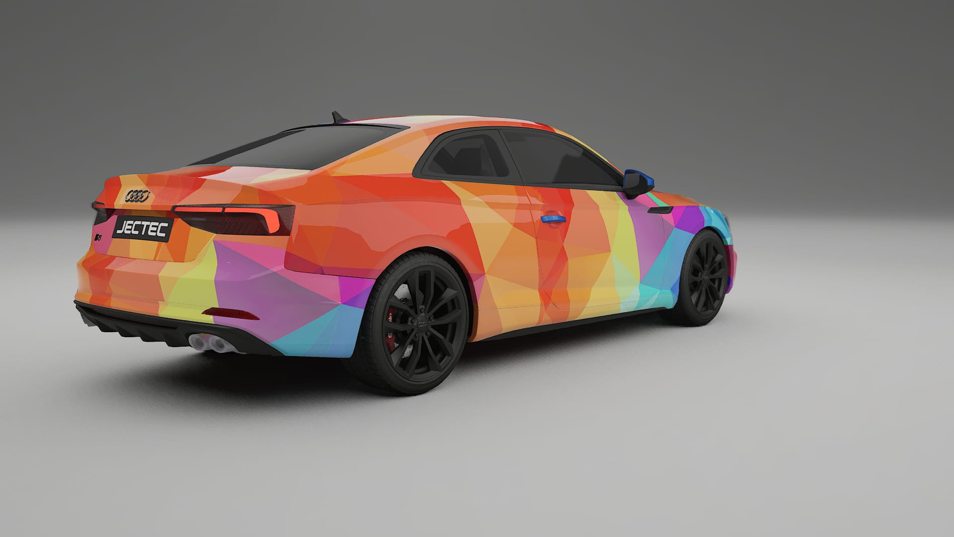 Audi S5 B9 prefacelift pre-LCI VECTOR VIBE – Designet Wrap PPF-sæt i printbart polyurethanfilm