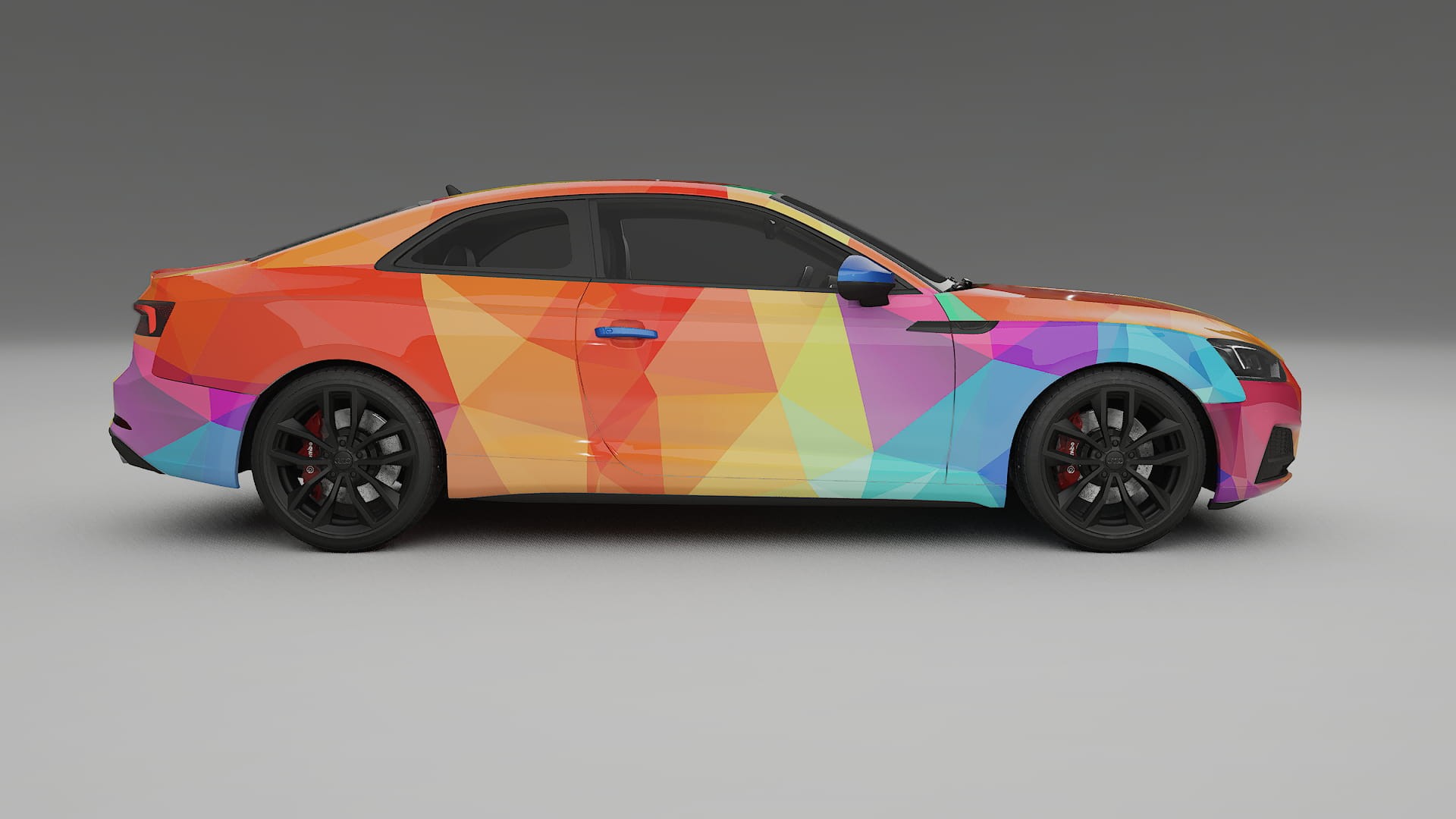 Audi S5 B9 prefacelift pre-LCI VECTOR VIBE – Designet Wrap PPF-sæt i printbart polyurethanfilm