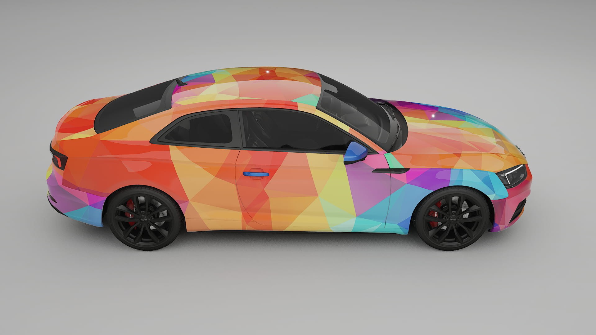 Audi S5 B9 prefacelift pre-LCI VECTOR VIBE – Designet Wrap PPF-sæt i printbart polyurethanfilm