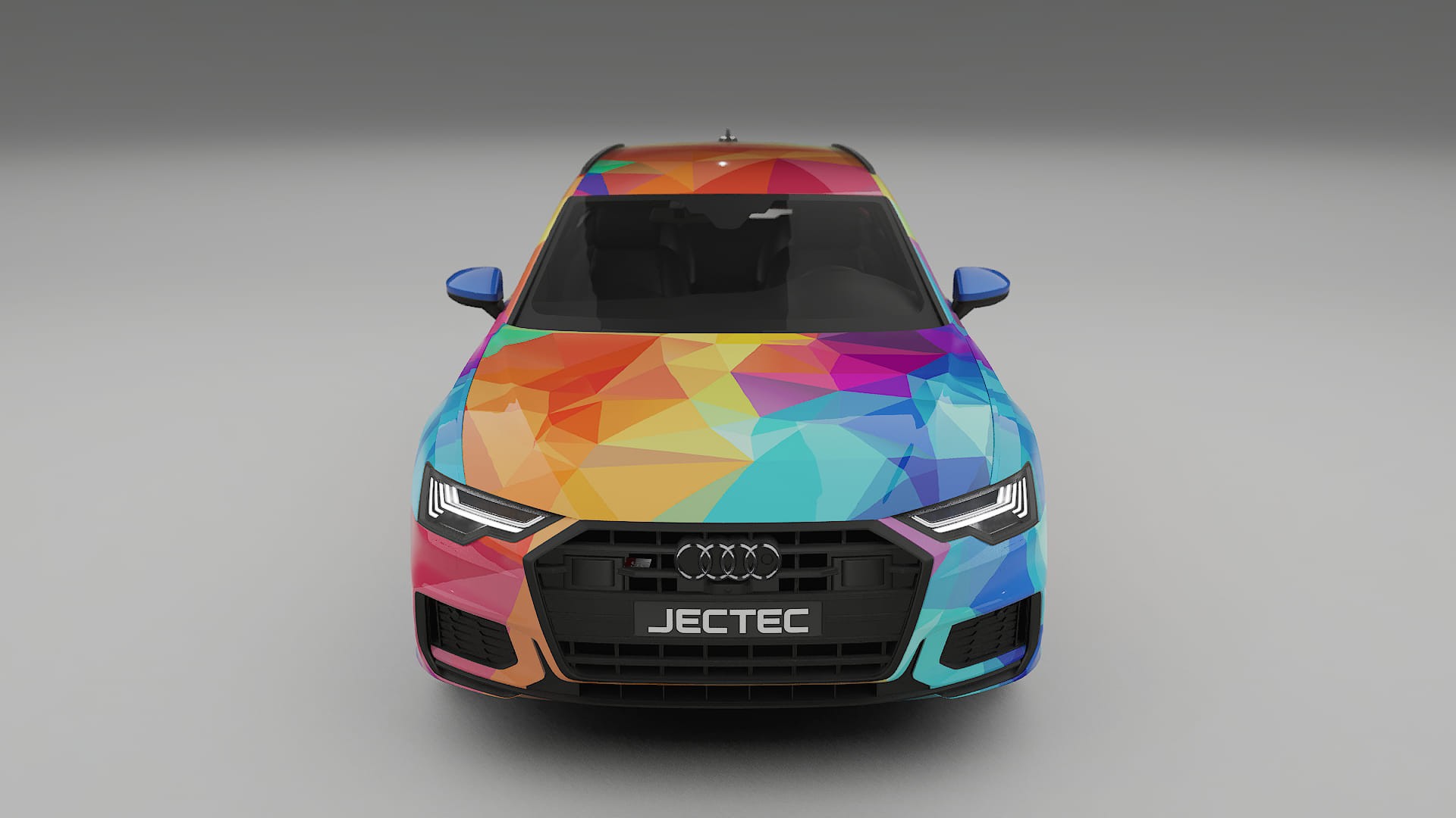 Audi S6 Avant prefacelift pre-LCI C8 VECTOR VIBE – Designet Wrap PPF-sæt i printbart polyurethanfilm