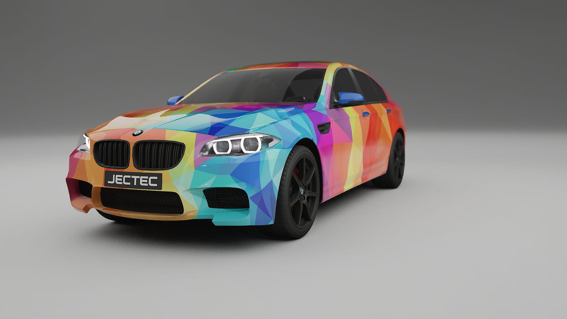 BMW M5 F10 VECTOR VIBE – Designet Wrap PPF-sæt i printbart polyurethanfilm