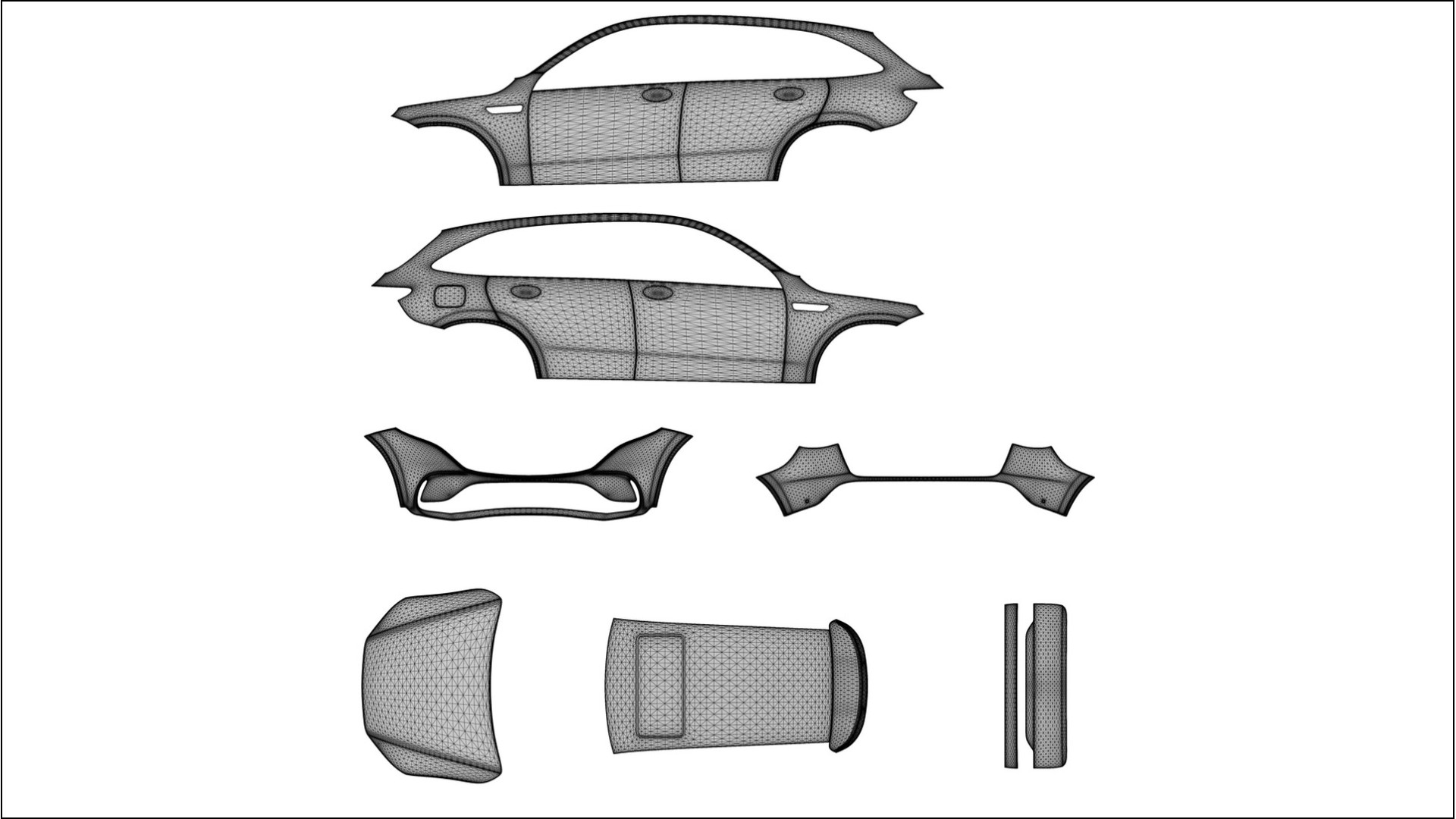 Mercedes EQC AMG VECTOR VIBE – Designet Wrap PPF-sæt i printbart polyurethanfilm 2