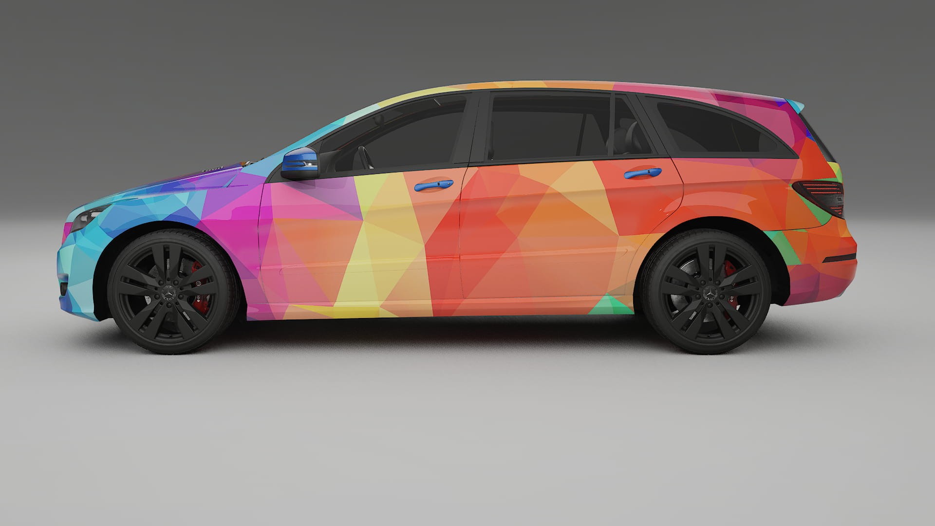 Mercedes R-class W251 facelift LCI VECTOR VIBE – Designet Wrap PPF-sæt i printbart polyurethanfilm