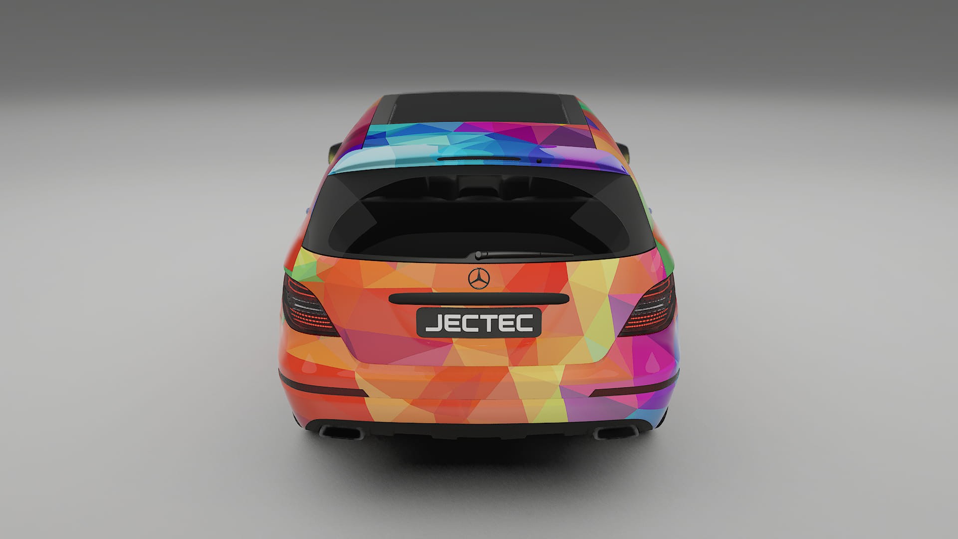 Mercedes R-class W251 facelift LCI VECTOR VIBE – Designet Wrap PPF-sæt i printbart polyurethanfilm