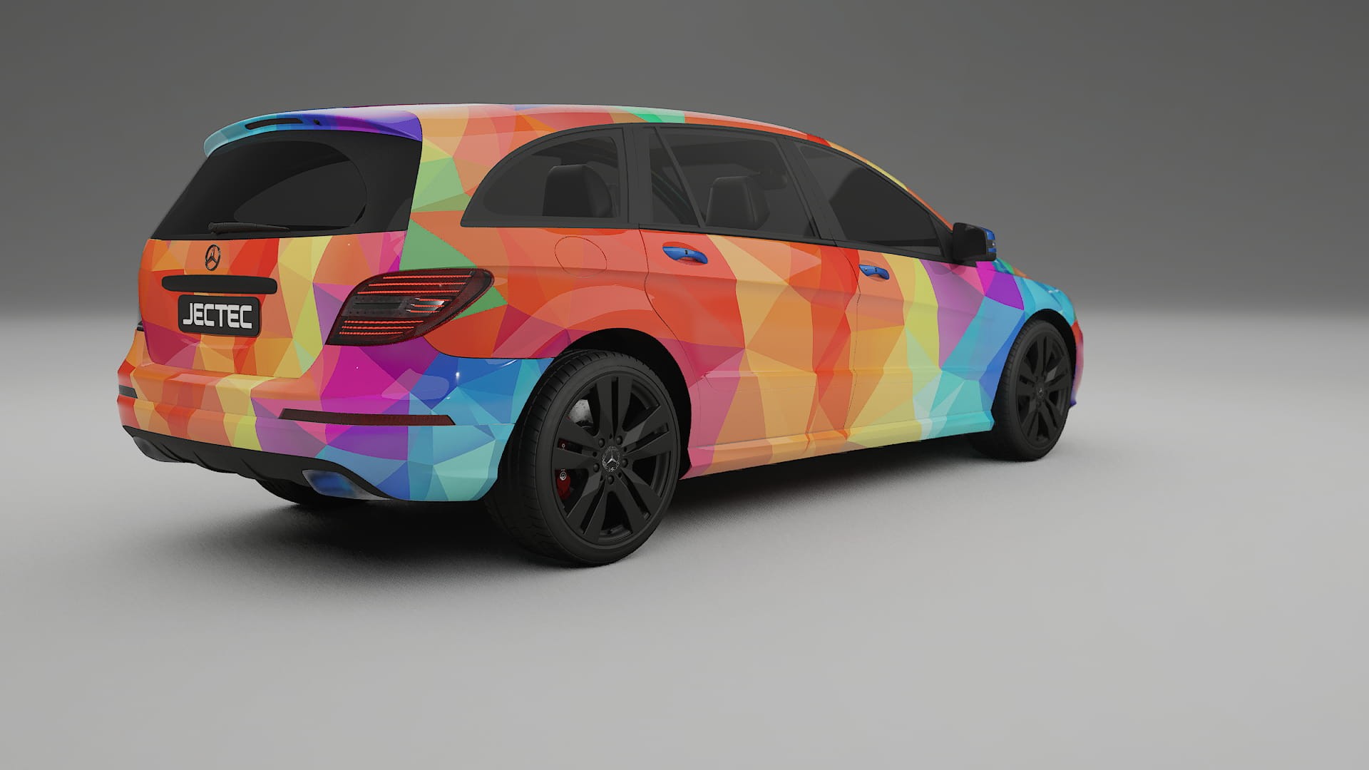 Mercedes R-class W251 facelift LCI VECTOR VIBE – Designet Wrap PPF-sæt i printbart polyurethanfilm
