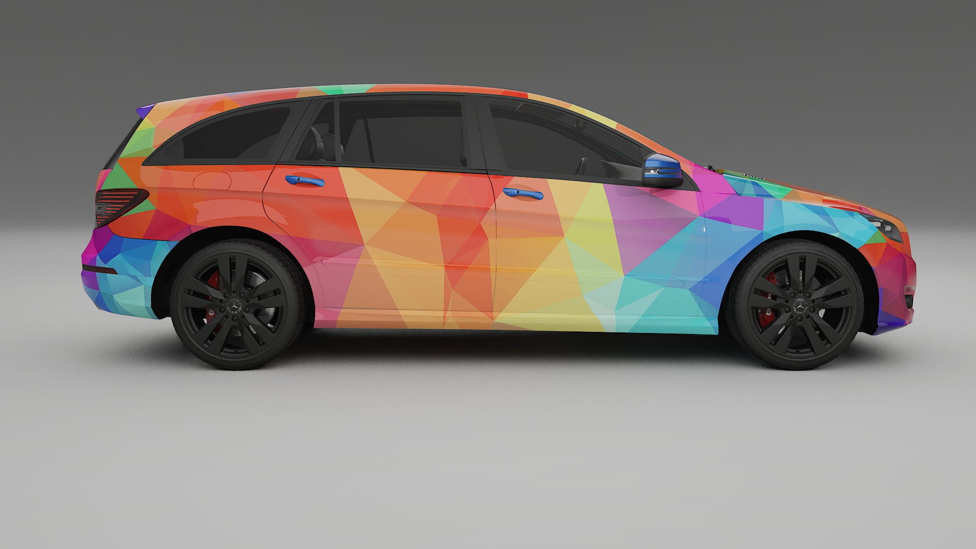 Mercedes R-class W251 facelift LCI VECTOR VIBE – Designet Wrap PPF-sæt i printbart polyurethanfilm