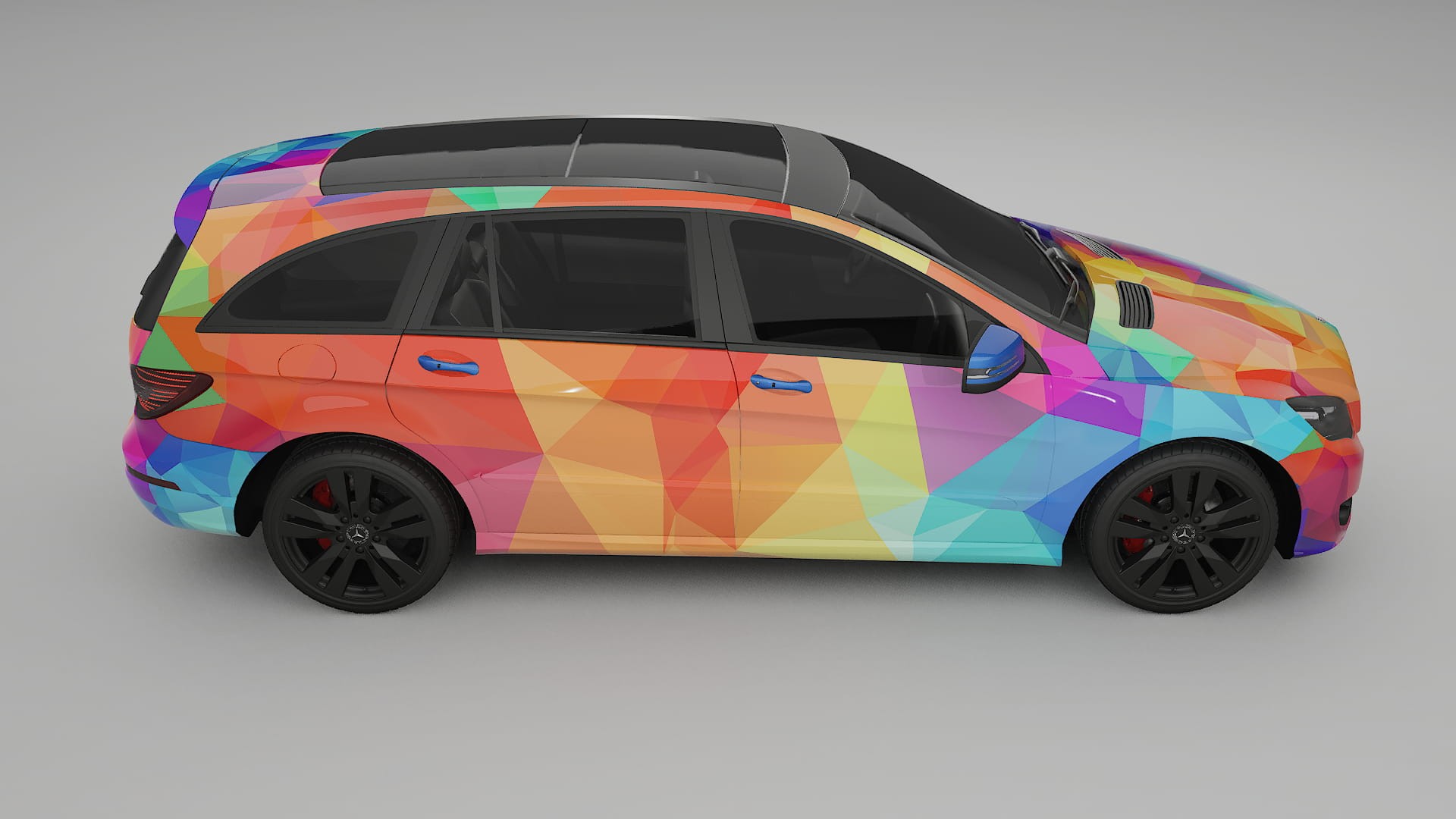 Mercedes R-class W251 facelift LCI VECTOR VIBE – Designet Wrap PPF-sæt i printbart polyurethanfilm