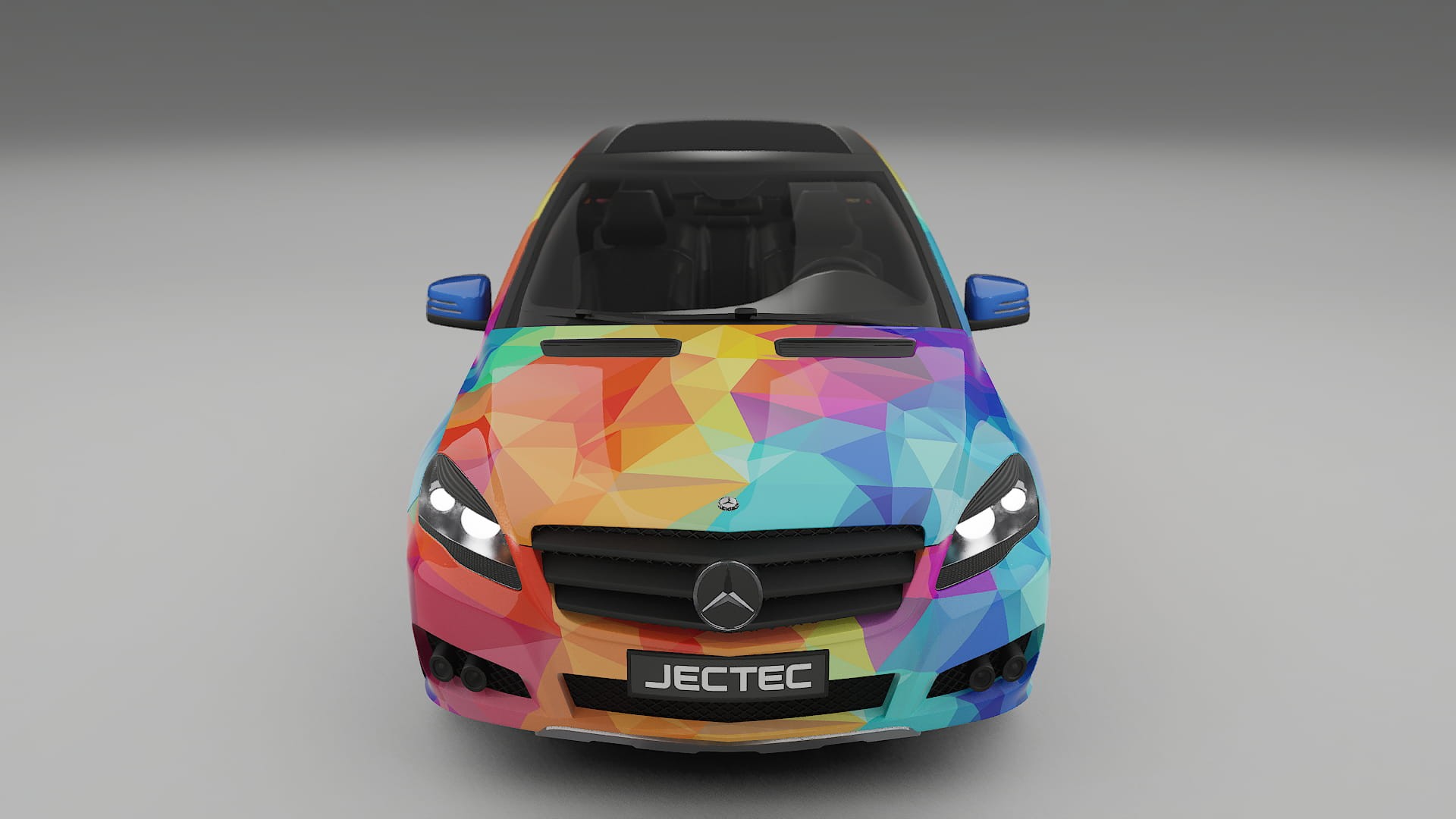 Mercedes R-class W251 facelift LCI VECTOR VIBE – Designet Wrap PPF-sæt i printbart polyurethanfilm