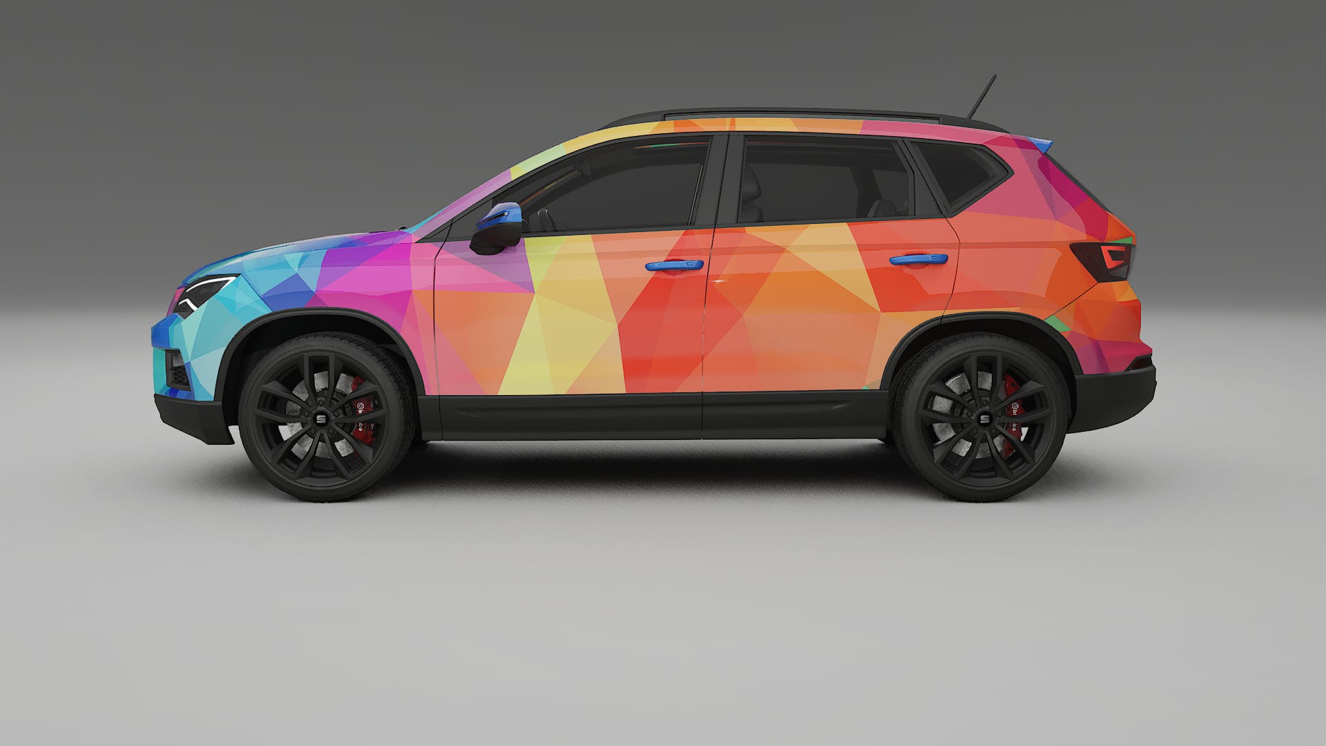 Seat Ateca KH7 VECTOR VIBE – Designet Wrap PPF-sæt i printbart polyurethanfilm