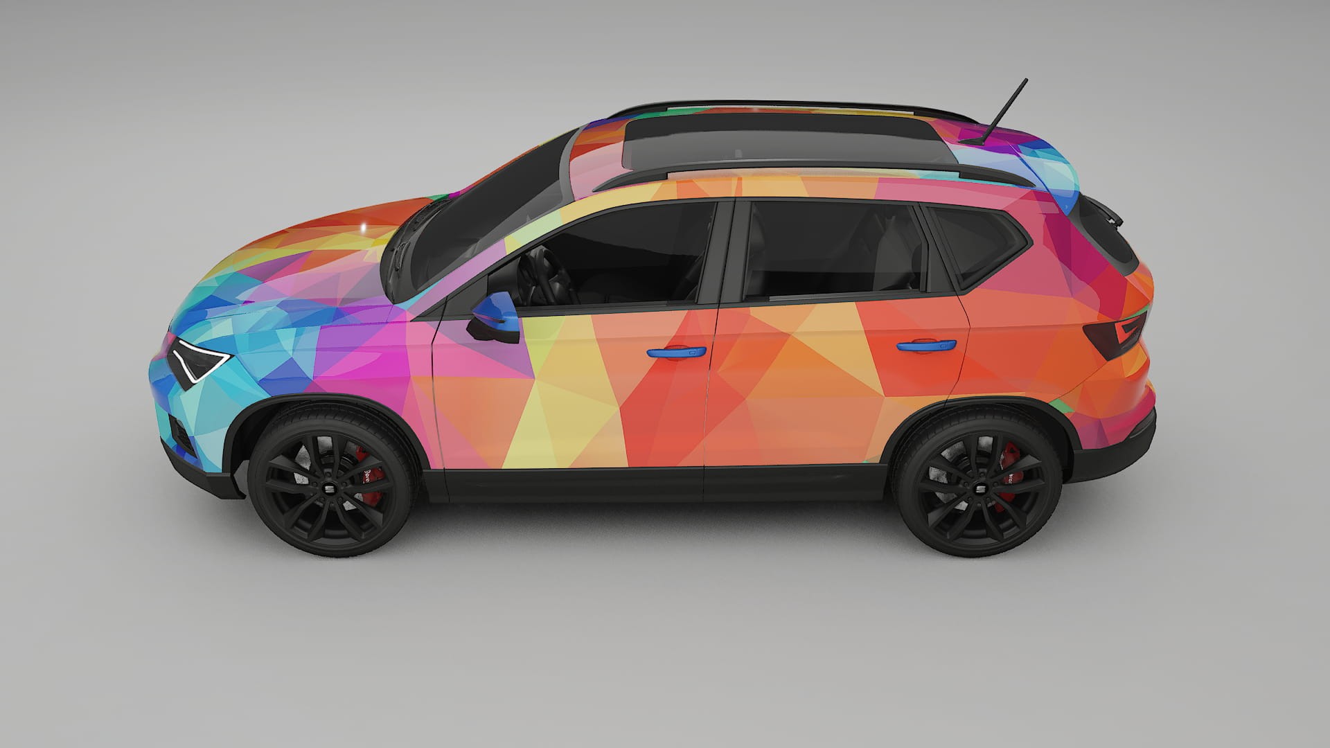 Seat Ateca KH7 VECTOR VIBE – Designet Wrap PPF-sæt i printbart polyurethanfilm