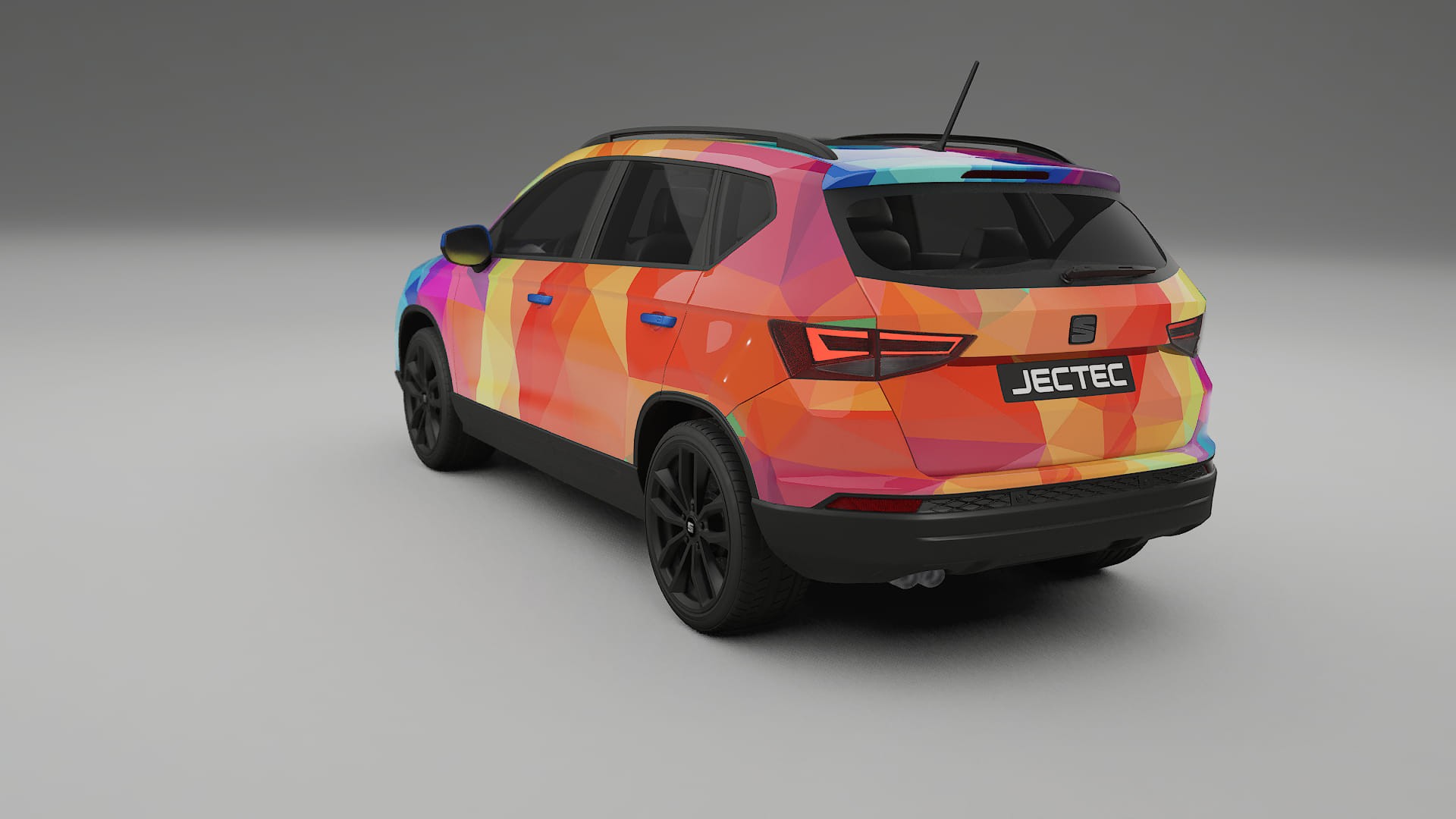 Seat Ateca KH7 VECTOR VIBE – Designet Wrap PPF-sæt i printbart polyurethanfilm