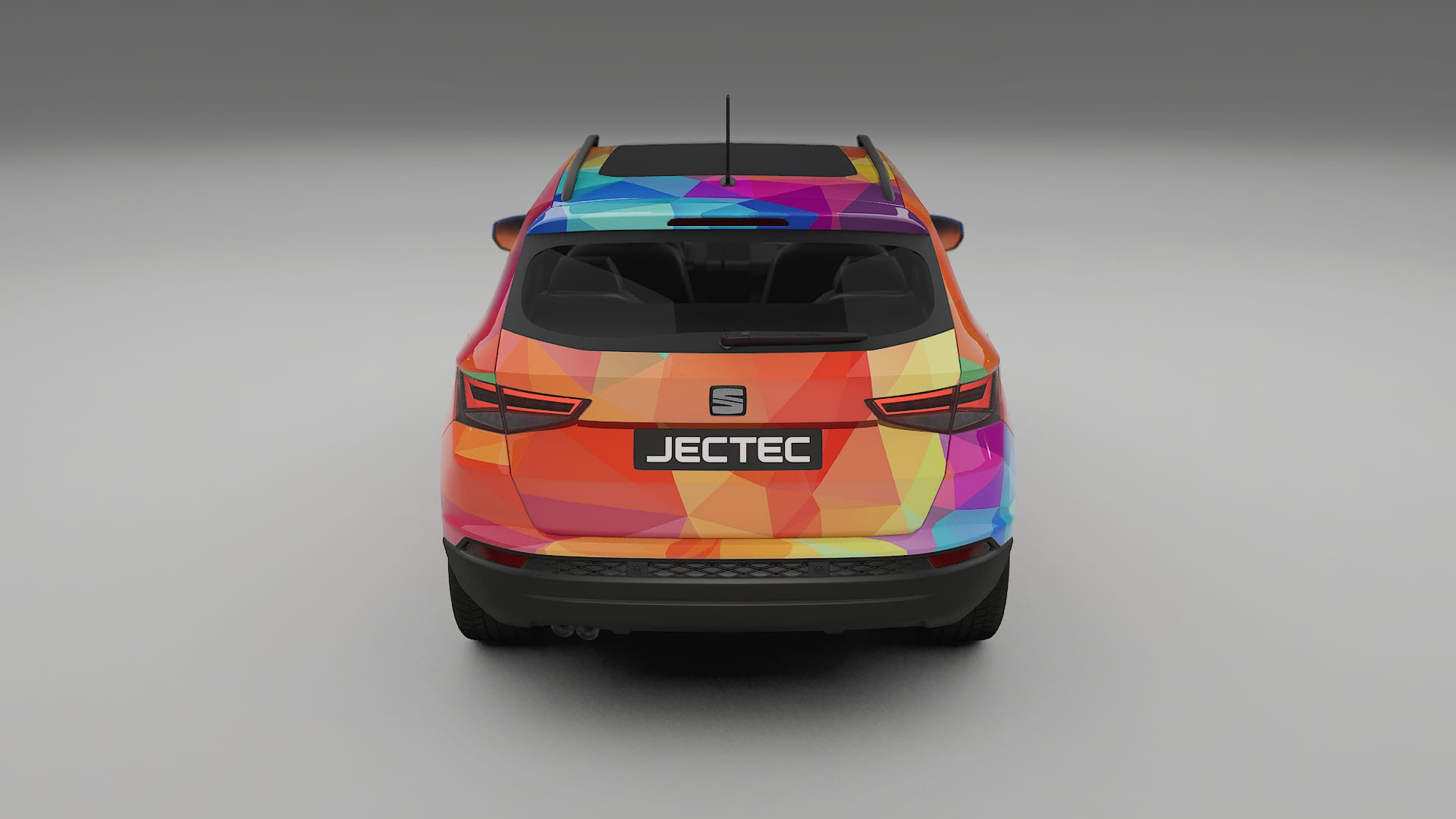Seat Ateca KH7 VECTOR VIBE – Designet Wrap PPF-sæt i printbart polyurethanfilm