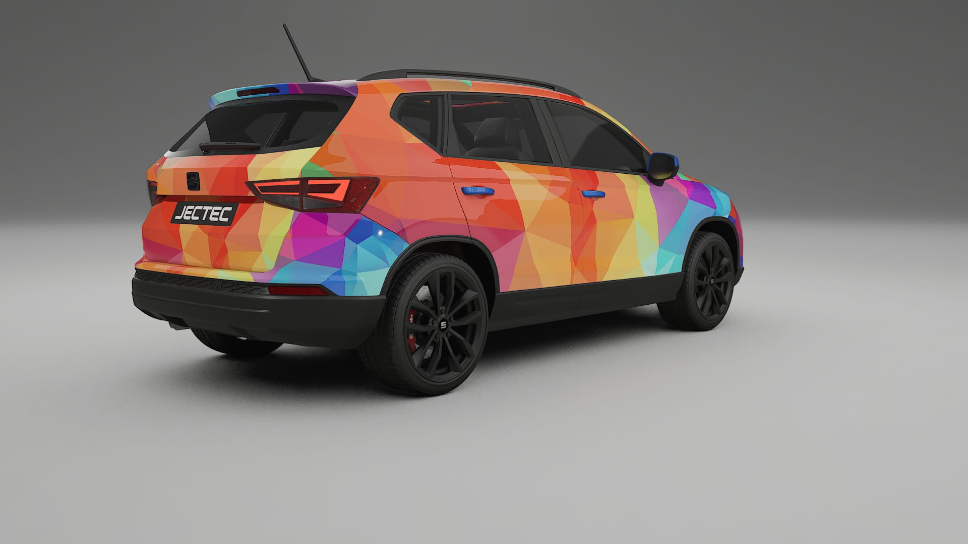 Seat Ateca KH7 VECTOR VIBE – Designet Wrap PPF-sæt i printbart polyurethanfilm