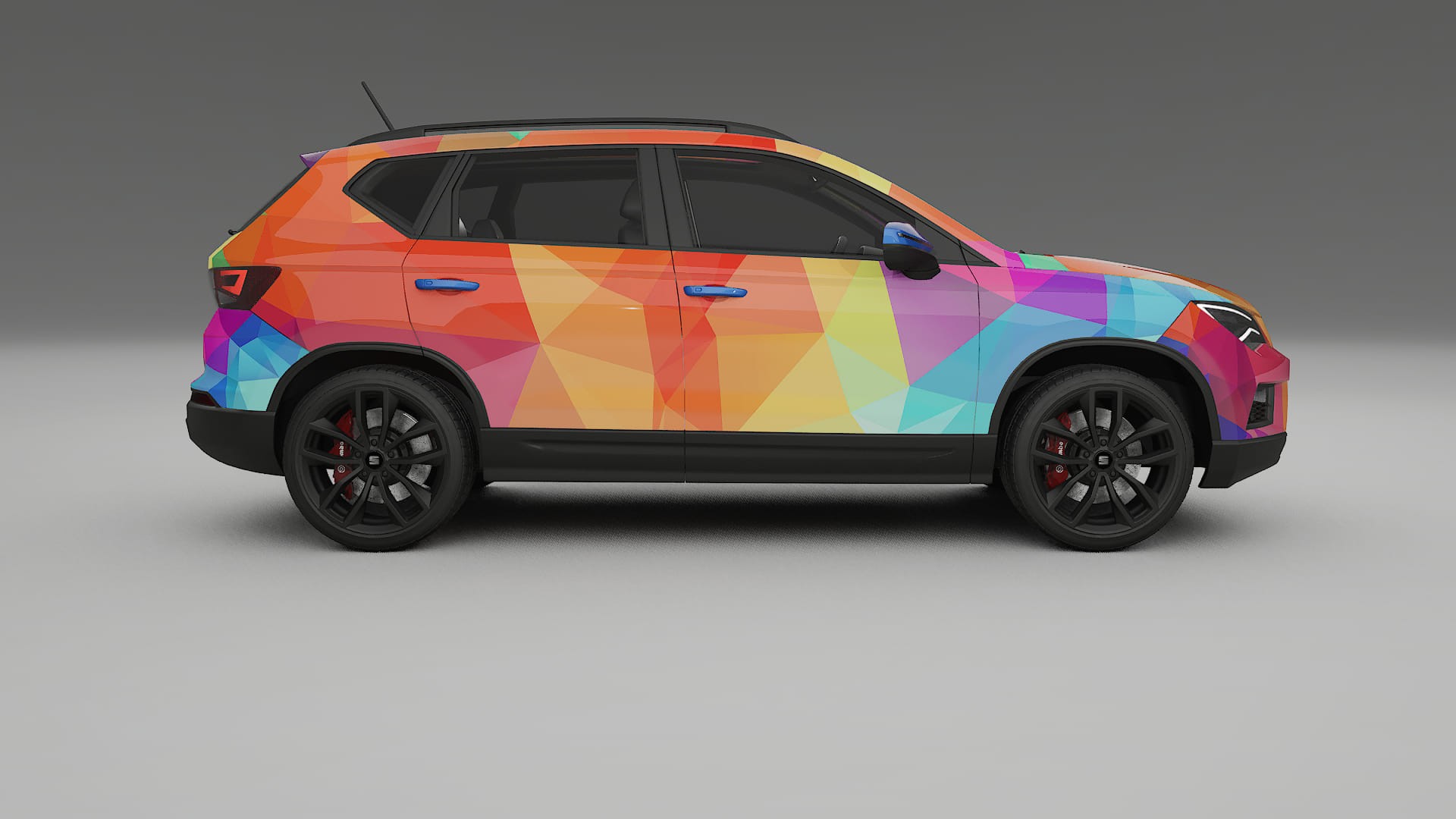 Seat Ateca KH7 VECTOR VIBE – Designet Wrap PPF-sæt i printbart polyurethanfilm