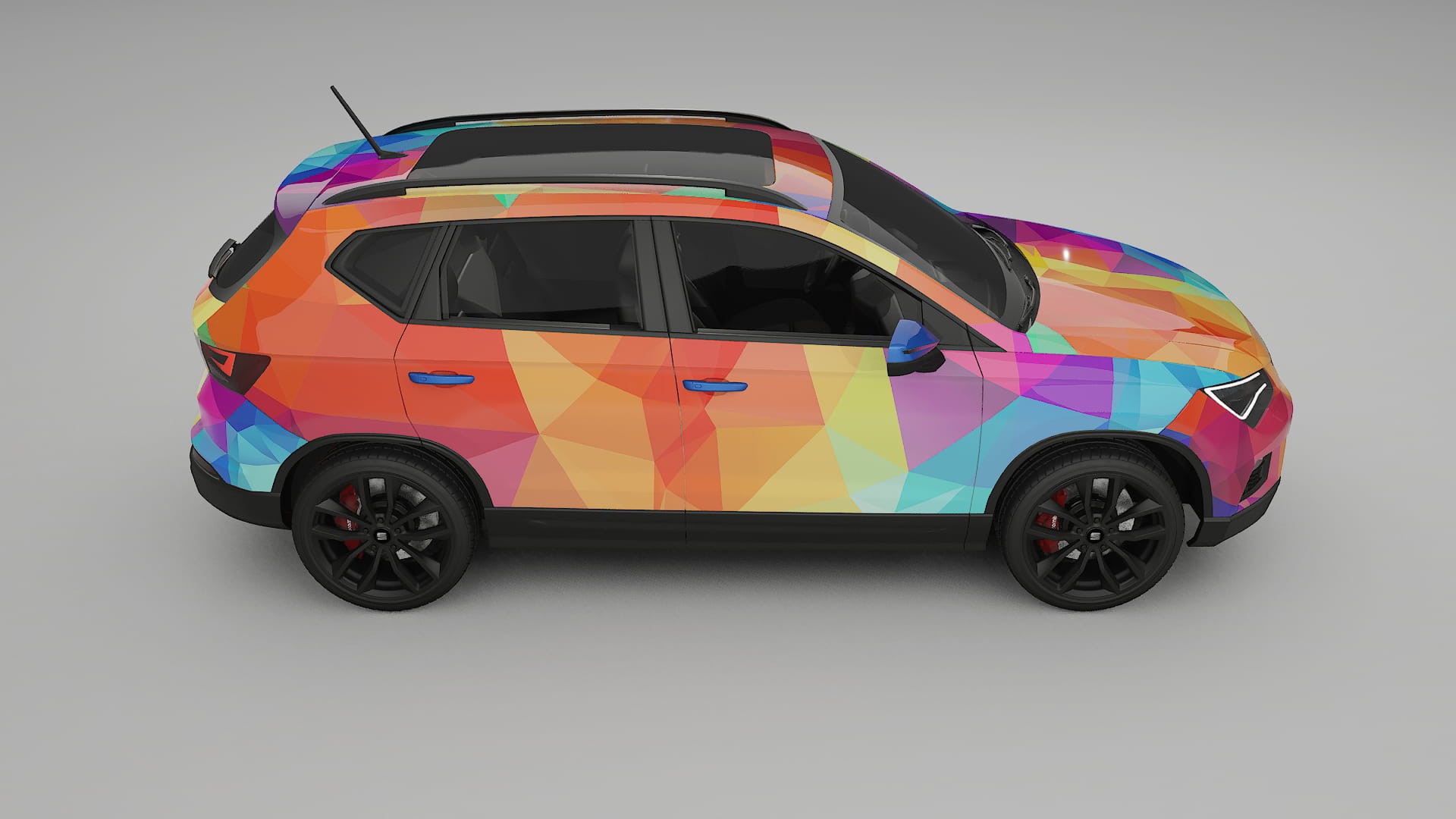 Seat Ateca KH7 VECTOR VIBE – Designet Wrap PPF-sæt i printbart polyurethanfilm