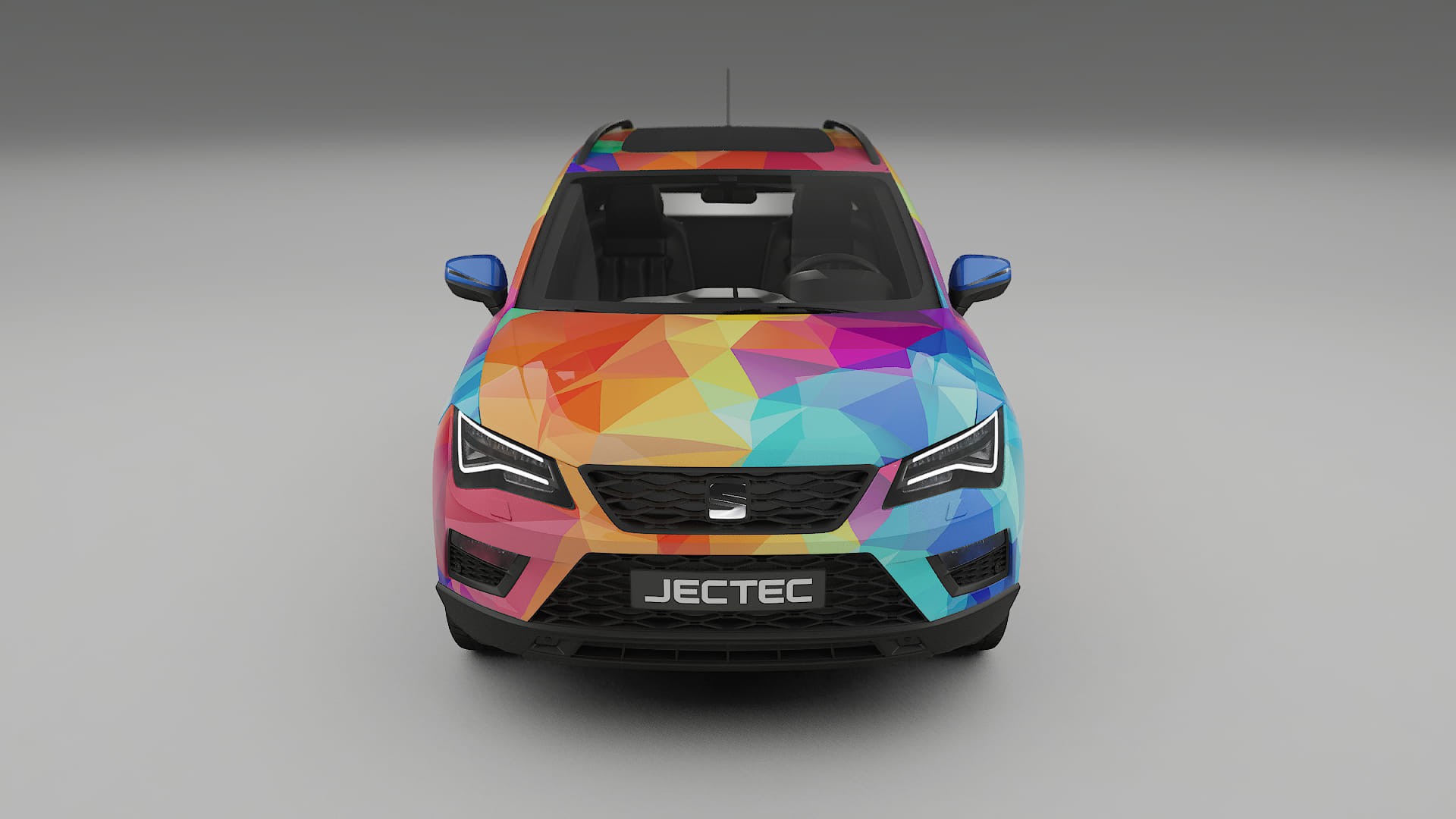 Seat Ateca KH7 VECTOR VIBE – Designet Wrap PPF-sæt i printbart polyurethanfilm